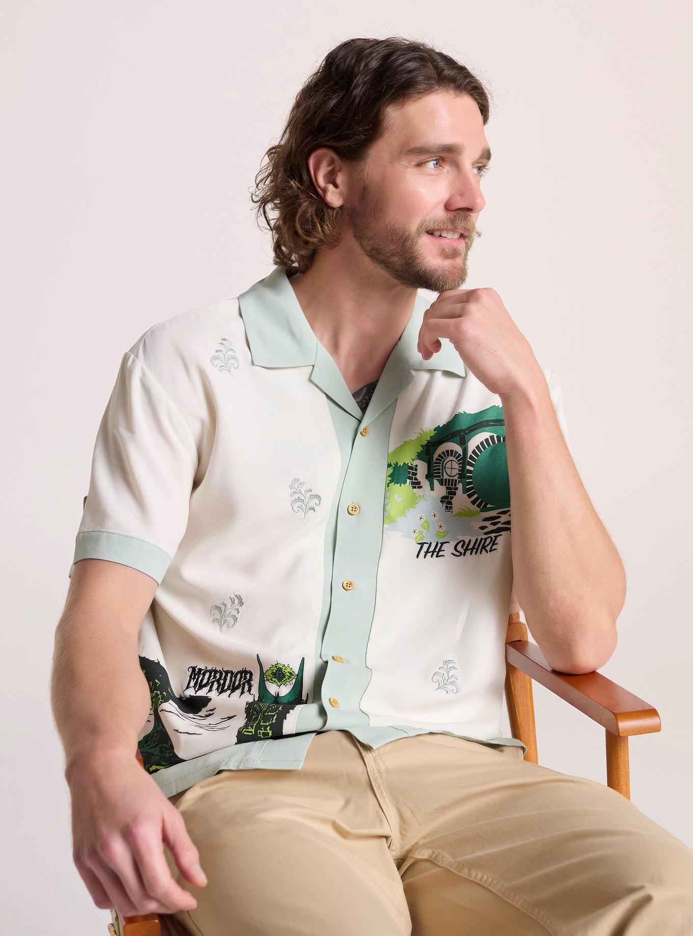 Our Universe The Lord Of The Ring Scenic Woven Button-Up Our Universe Exclusive, , hi-res