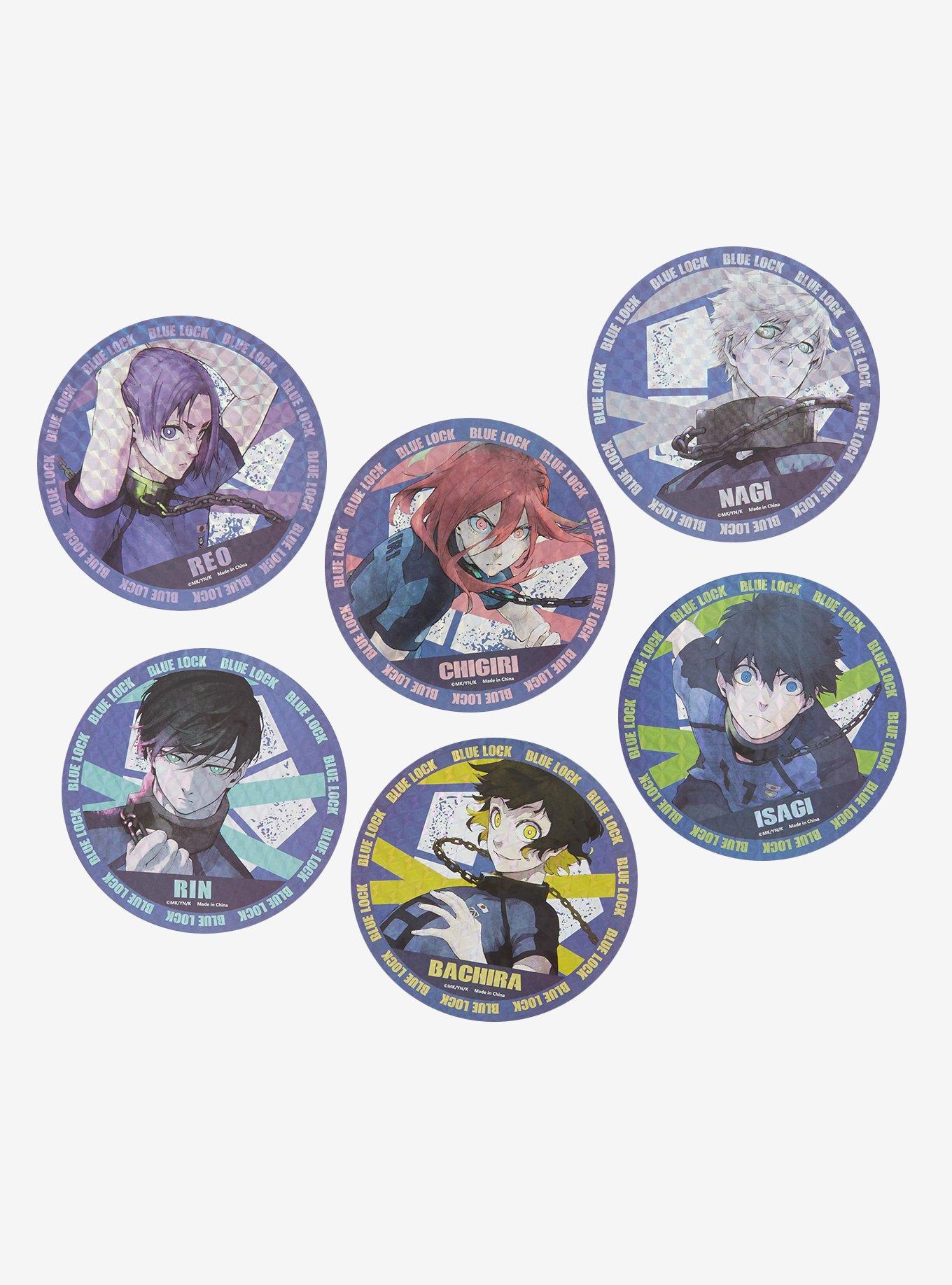 Blue Lock Holographic Circle Sticker Set, , hi-res