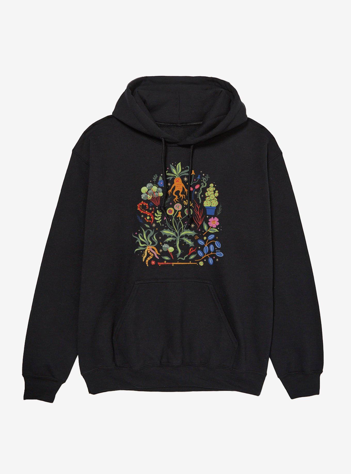 Harry Potter Herbology Icons Hoodie, BLACK, hi-res