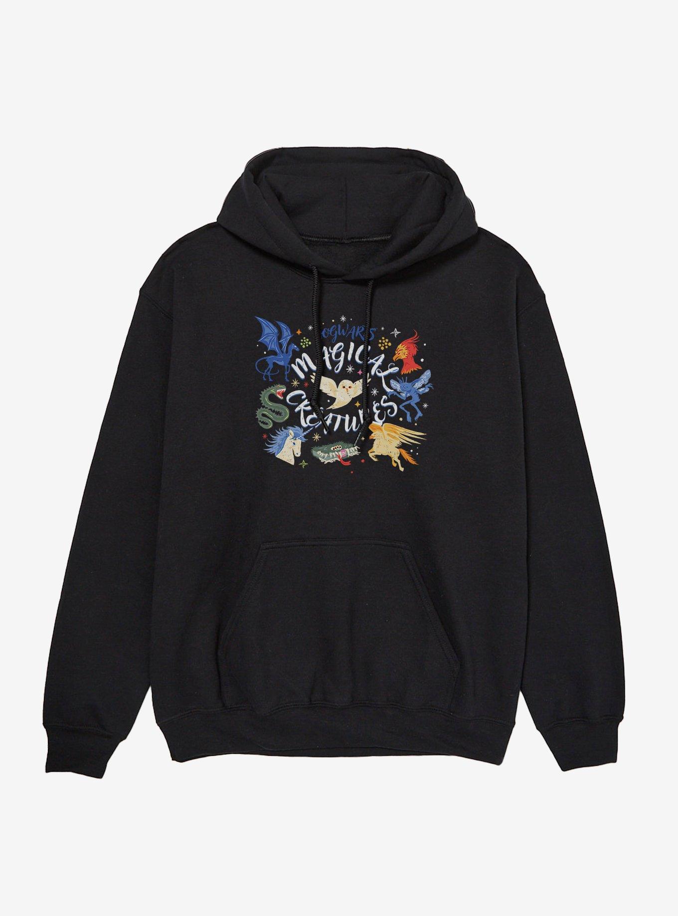 Harry Potter Hogwarts Magic Creatures Icons Hoodie