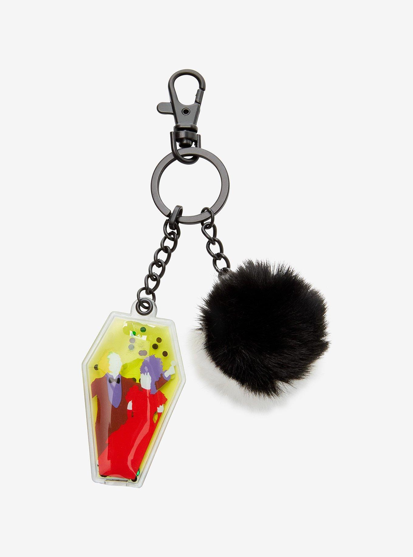 Beetlejuice Duo Pom Liquid Key Chain, , hi-res