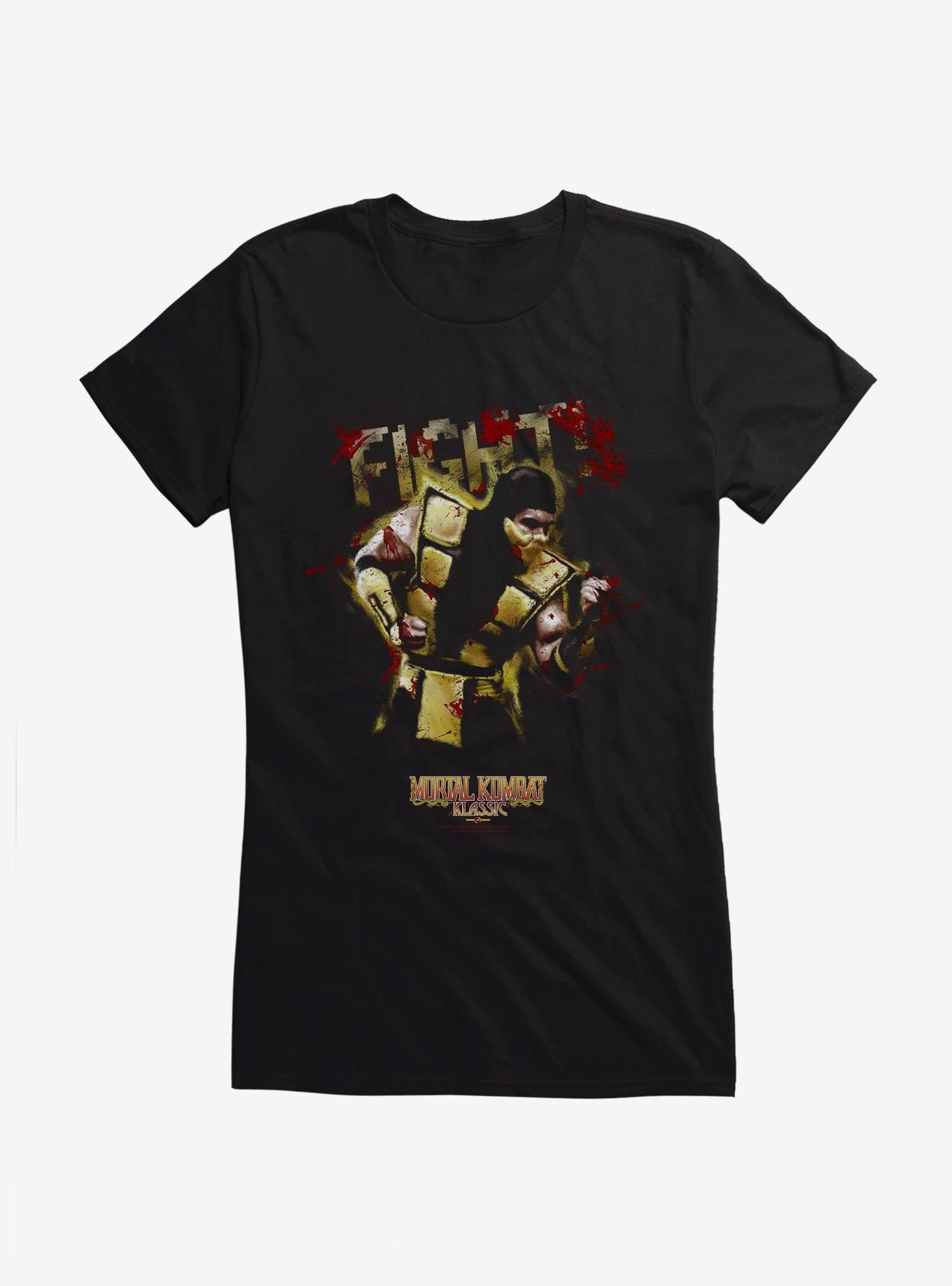 Mortal Kombat Klassic Scorpion Fight! Girls T-Shirt, , hi-res