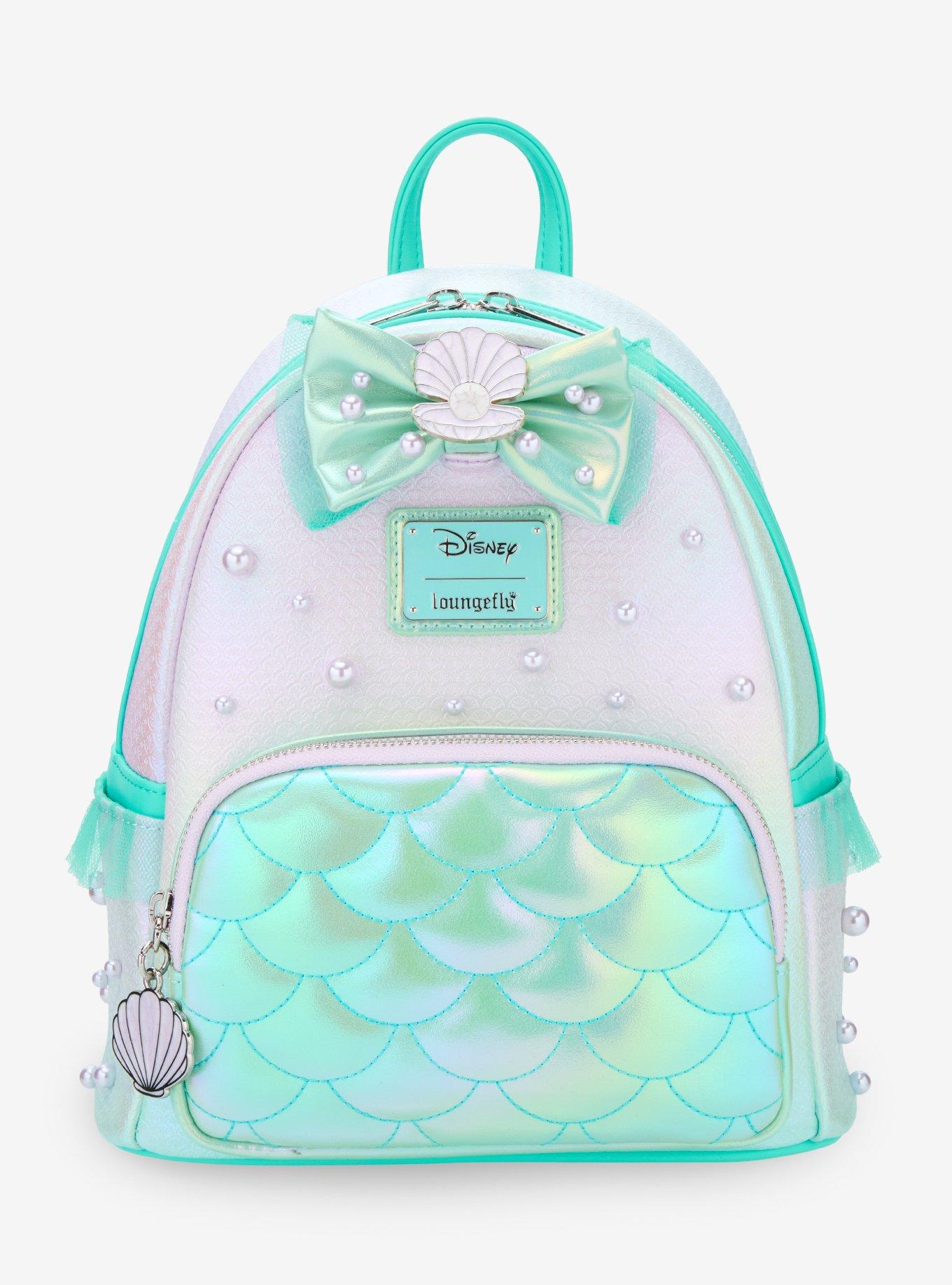 ariel sequin mini backpack by loungefly the little mermaid Princess Lenticular  LF Lounge VIP From Walt Disneys The Little Mermaid Glitter Ariel's Bag Loungefly Disney's