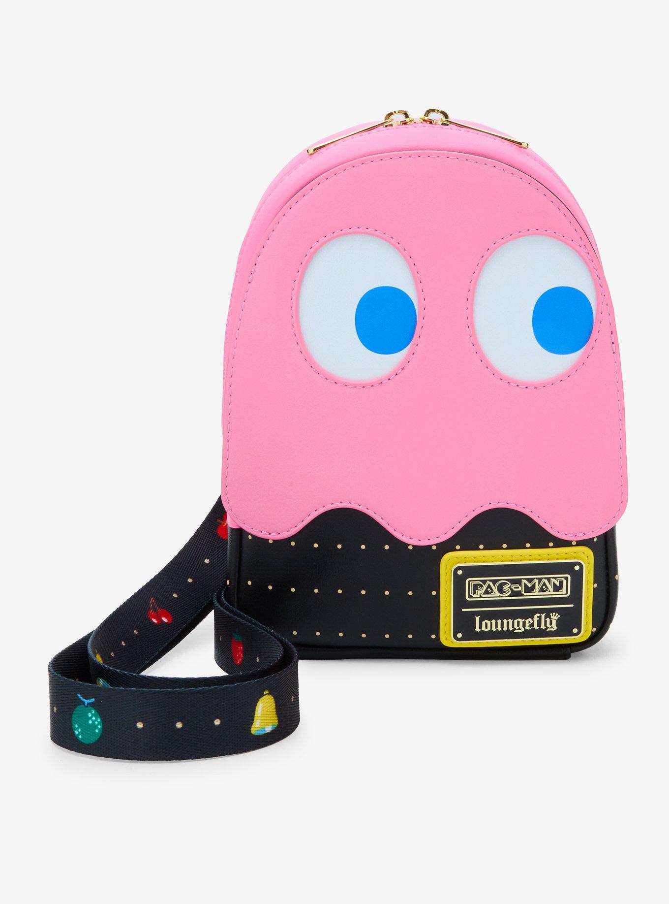 Loungefly Pac-Man Ghost Glow-In-The-Dark Sling Bag, , hi-res
