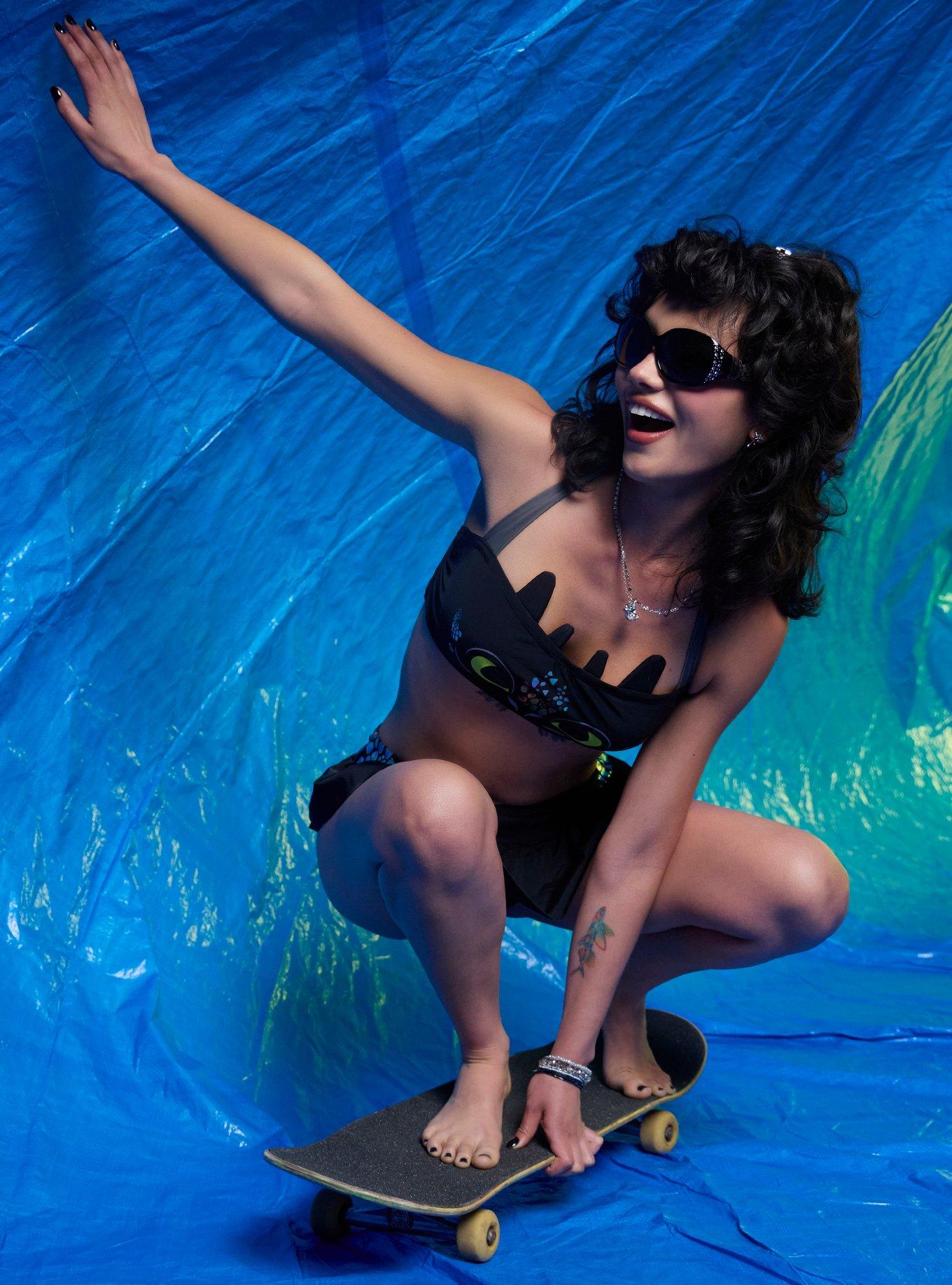 How To Train Your Dragon Toothless Halter Swim Top