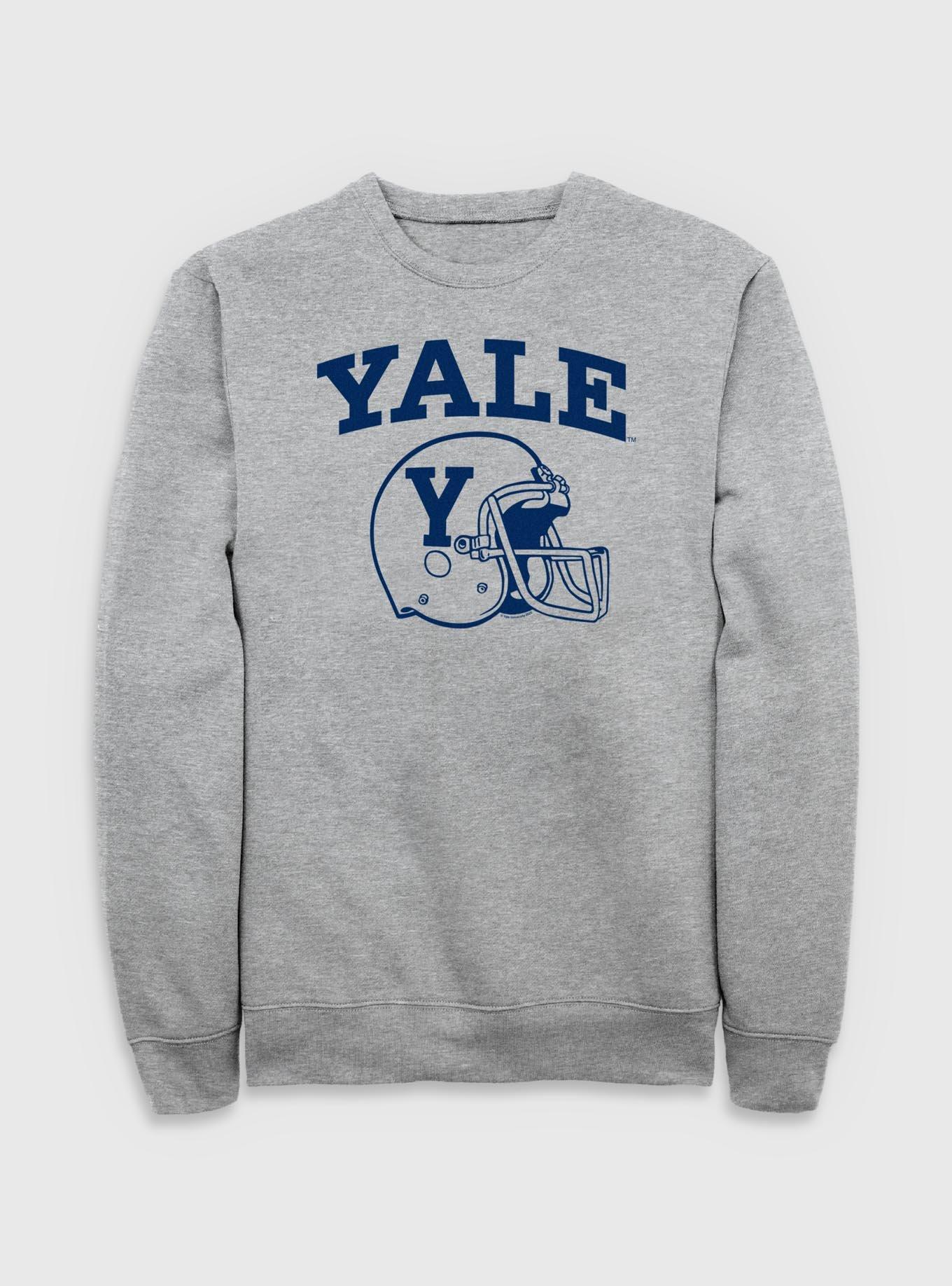 Yale University Football Helmet Crew Sweatshirt