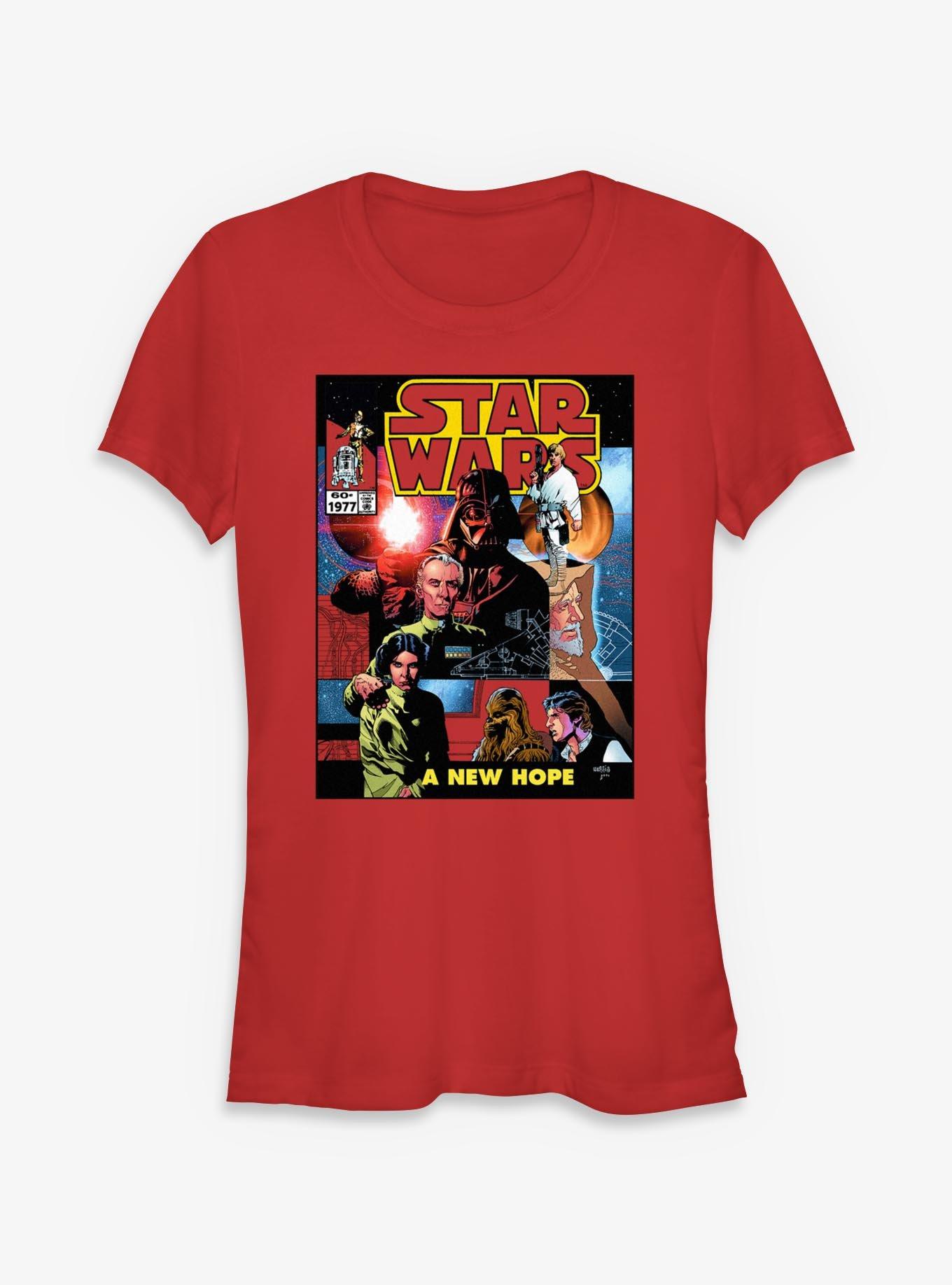 Star Wars A New Hope Comic Girls T-Shirt, RED, hi-res