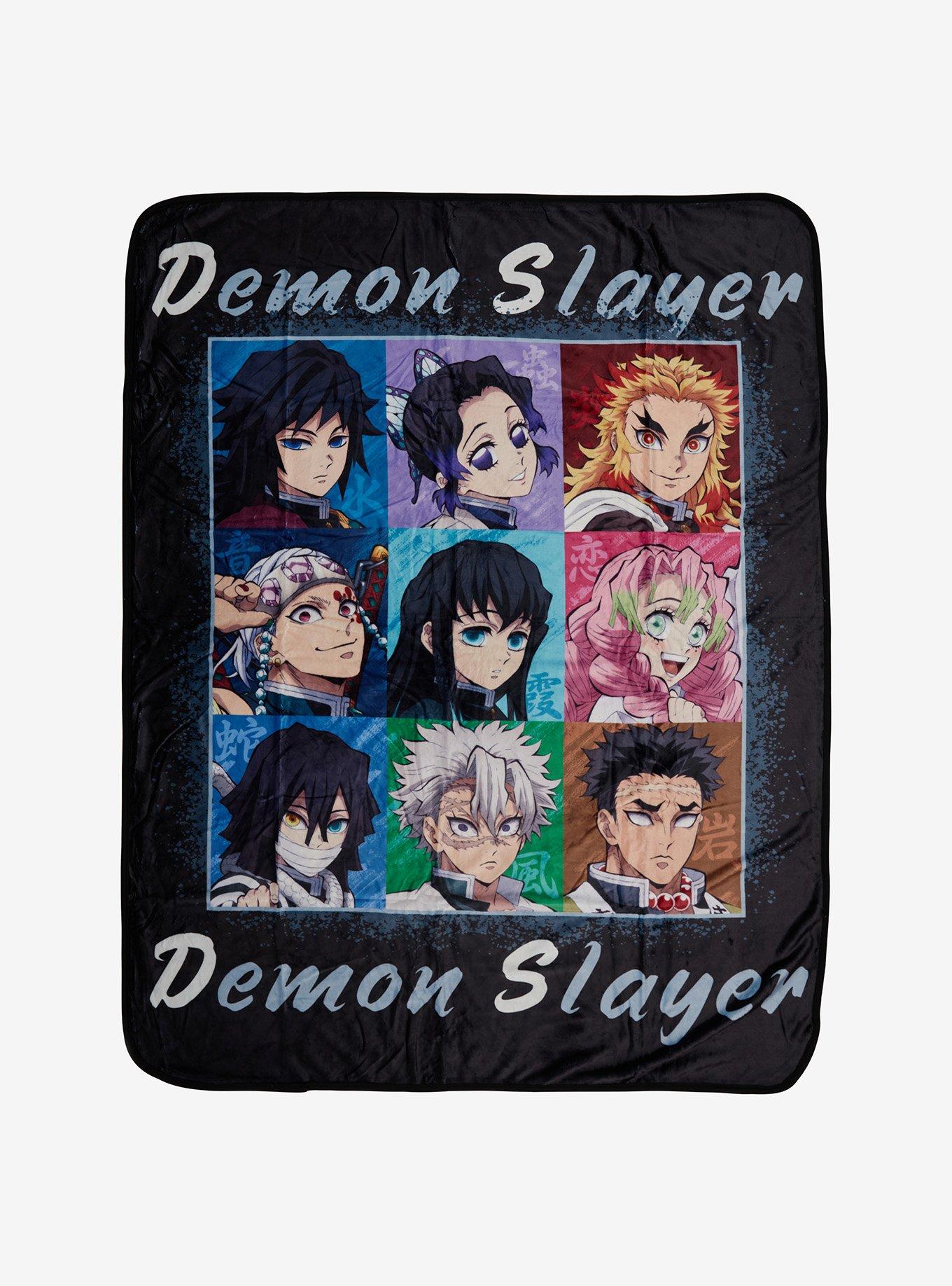 Demon Slayer: Kimetsu No Yaiba Hashira Grid Throw Blanket, , hi-res