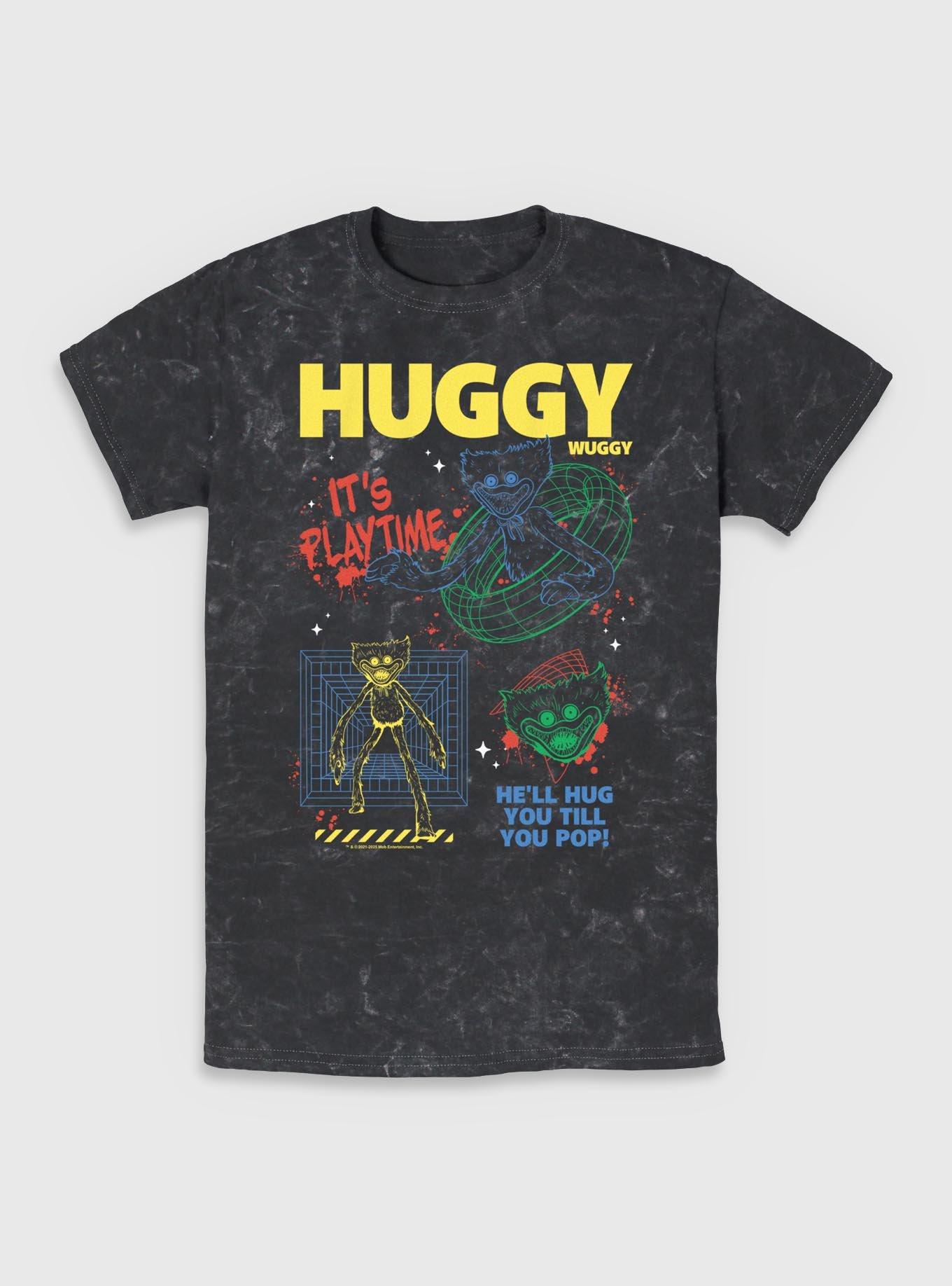 Poppy Playtime Huggy Wants To Play Mineral Wash T-Shirt, , hi-res