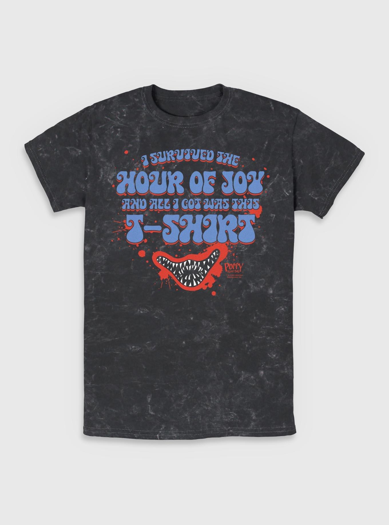 Poppy Playtime Survived Hour Of Joy Mineral Wash T-Shirt, , hi-res