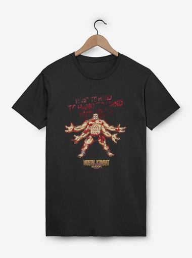 【ゴロー】MORTAL KOMBAT GORO Tシャツ【Mサイズ】 Mortal Kombat Klassic Goro Hand To Hand Kombat T-Shirt - BLACK