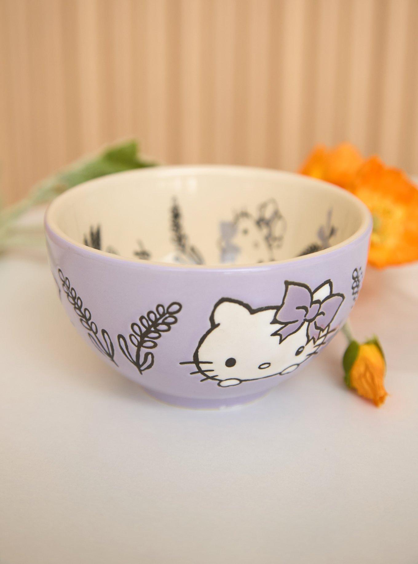 Sanrio Hello Kitty Lavender Flower Bowl &mdash; BoxLunch Exclusive, , hi-res