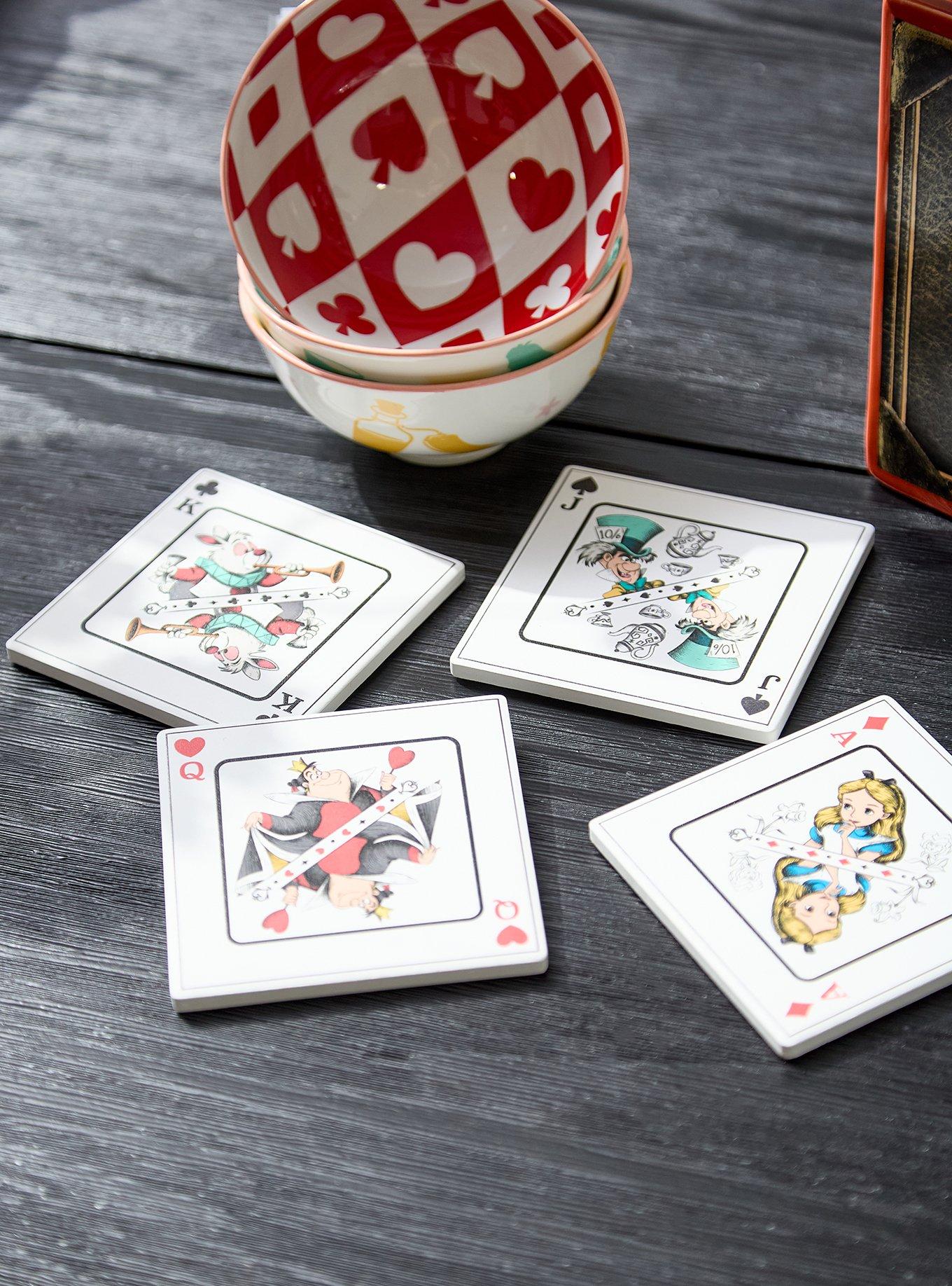 Disney Alice in Wonderland Playing Card Coaster Set &mdash; BoxLunch Exclusive, , hi-res