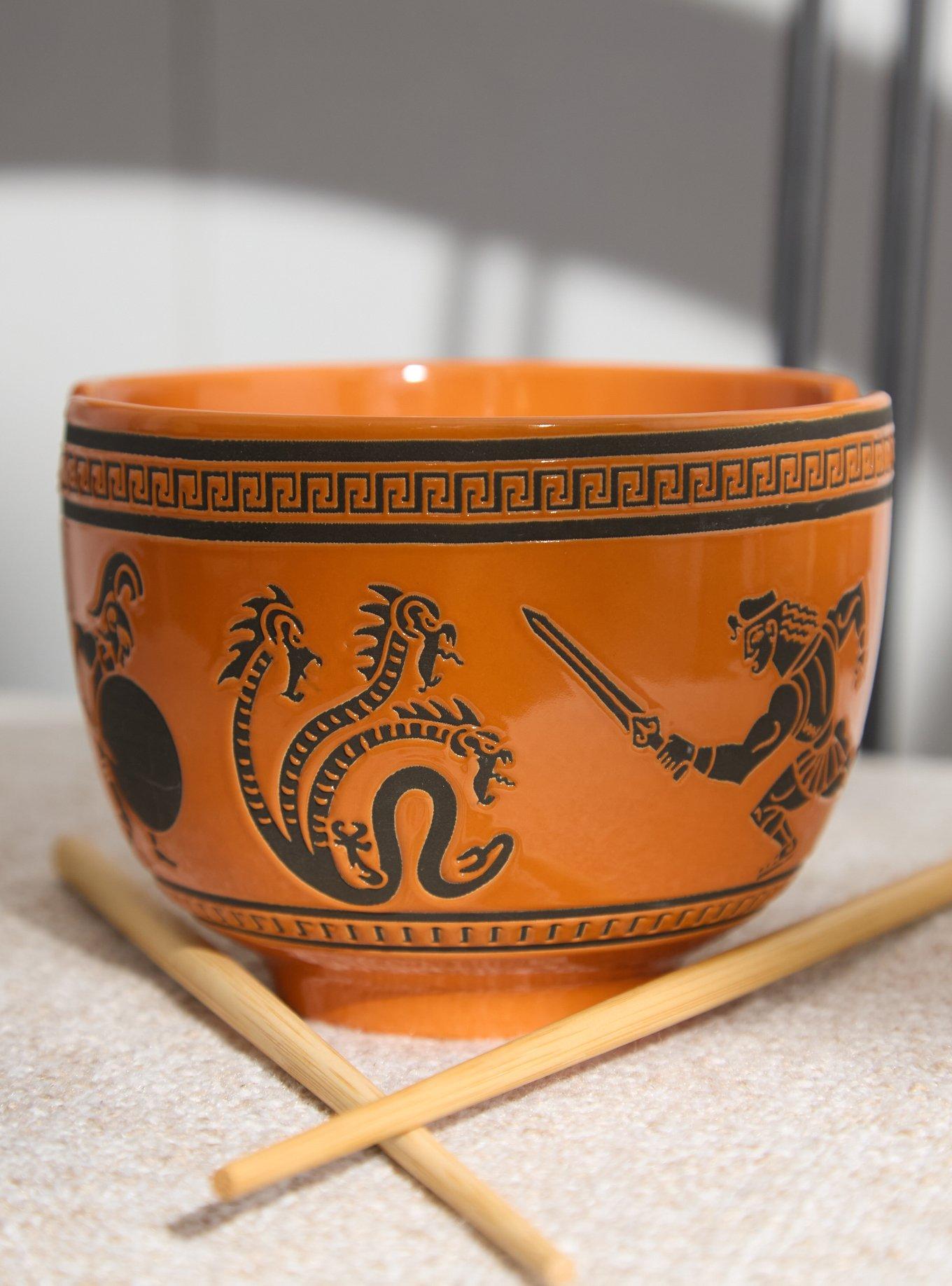 Disney Hercules Greek Pottery Ramen Bowl with Chopsticks - BoxLunch Exclusive, , hi-res
