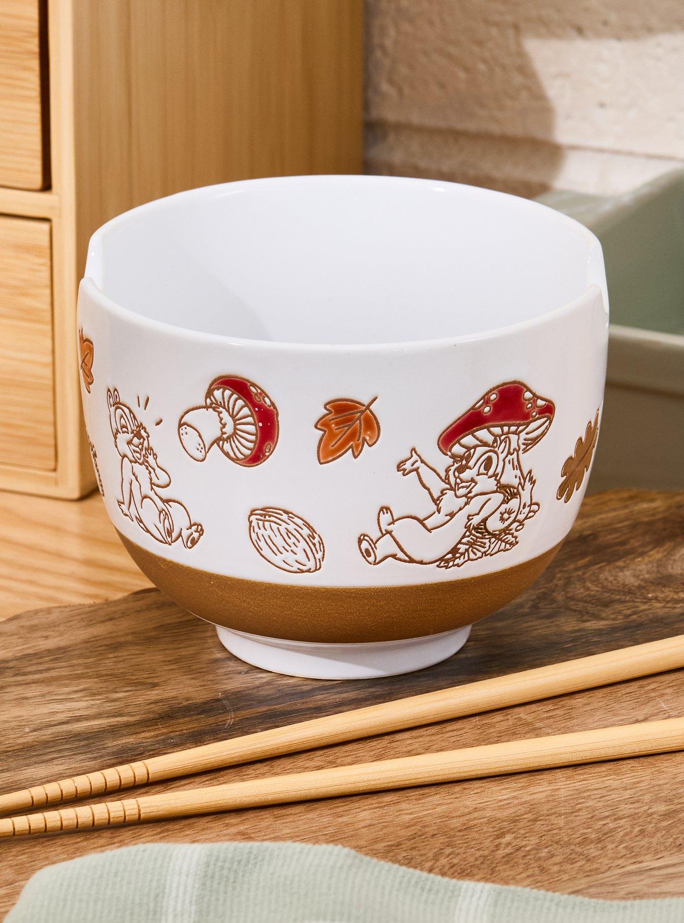 Disney Chip & Dale Mushrooms Ramen Bowl with Chopsticks - BoxLunch Exclusive