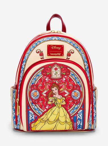 Loungefly Beauty and the Beast Enchantress Stained Glass Mini Backpack D23 Belle Loungefly Brings Beauty & the Beast Enchantress Bag to D23 Expo main image 2
