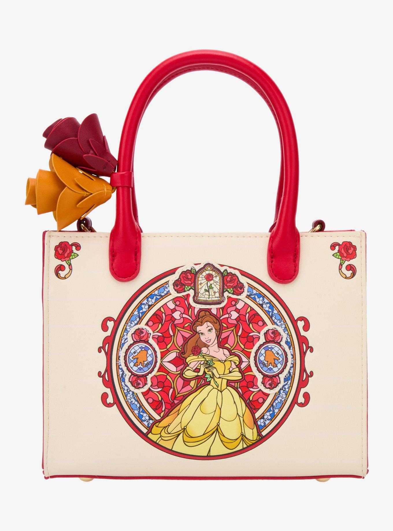 Loungefly Beauty and the Beast Belle Stained Glass Portrait Crossbody Bag- BoxLunch Exclusive
