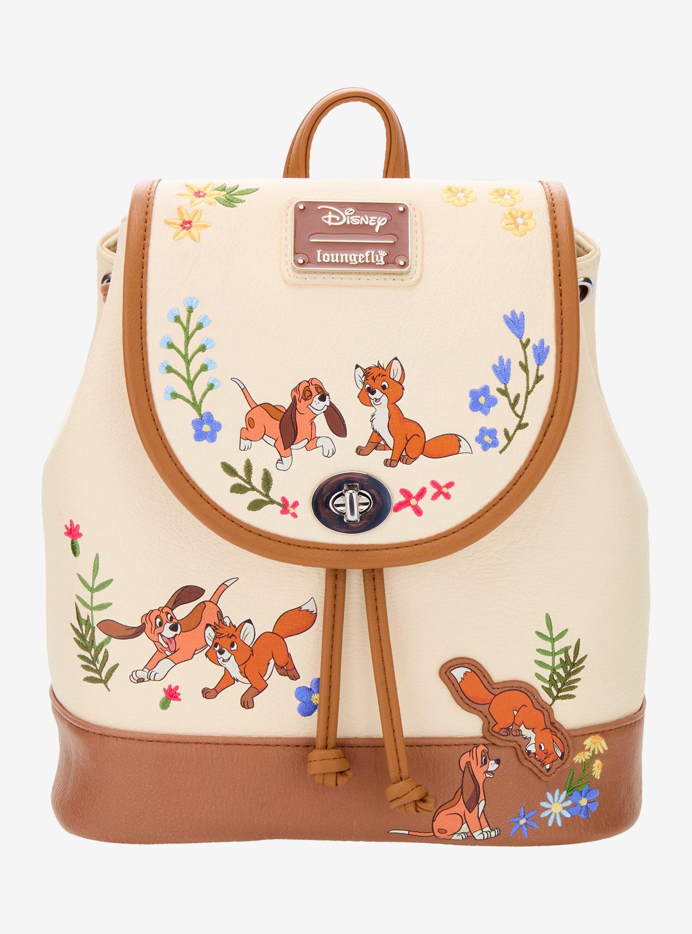 Loungefly Disney The Fox and the Hound Floral Mini Backpack &mdash; BoxLunch Exclusive, , hi-res