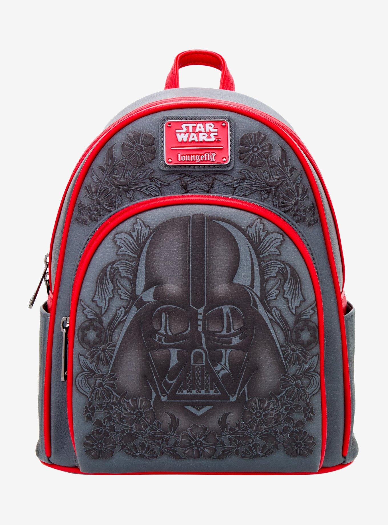 Loungefly Star Wars Darth Vader Embossed Floral Mini Backpack - BoxLunch Exclusive, , hi-res