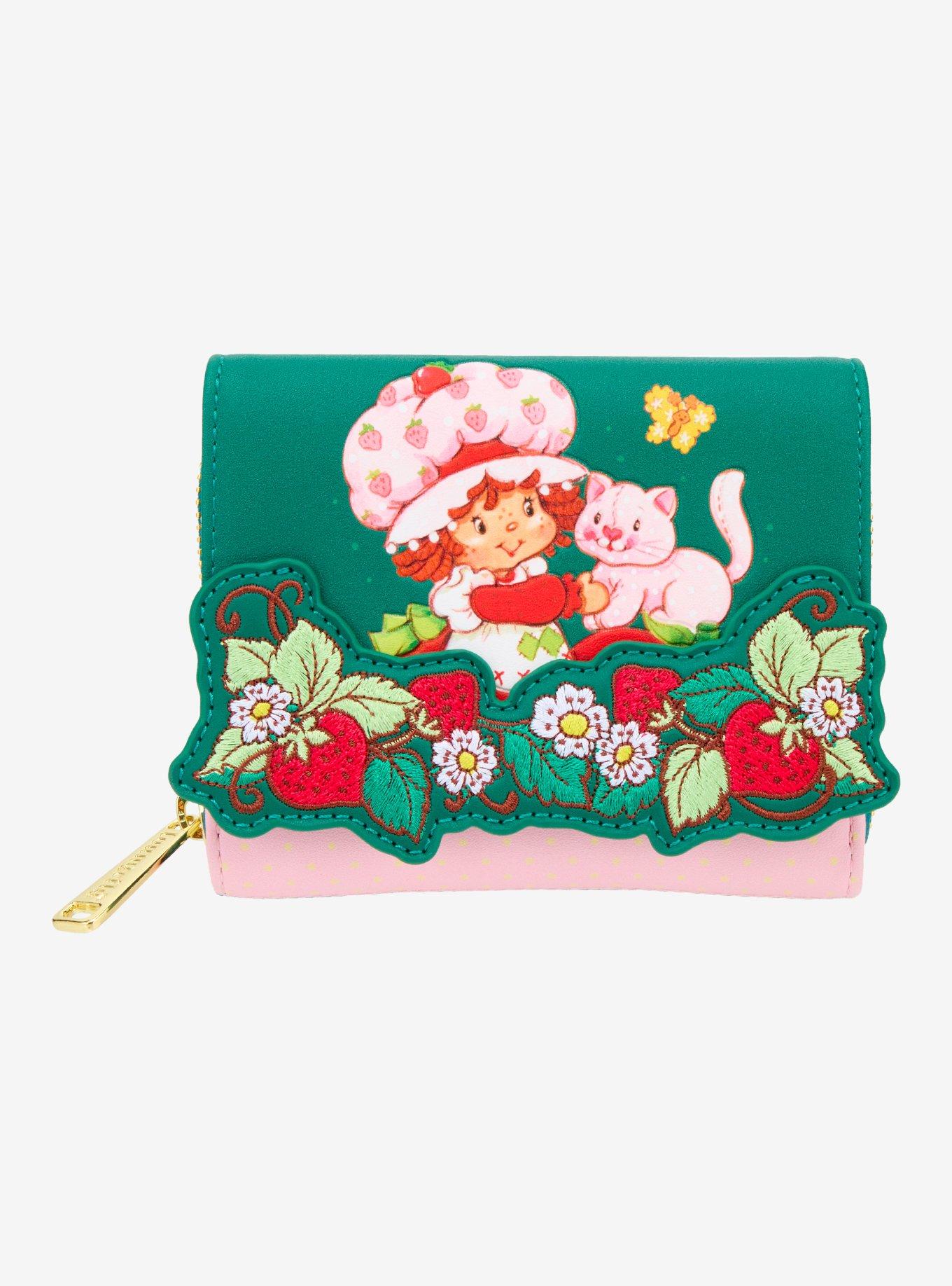 Loungefly Strawberry Shortcake Slumber Party Mini Backpack Wallet Set NWT Strawberry Shortcake Berry Patchwork Mini Backpack Organizer  main image 2