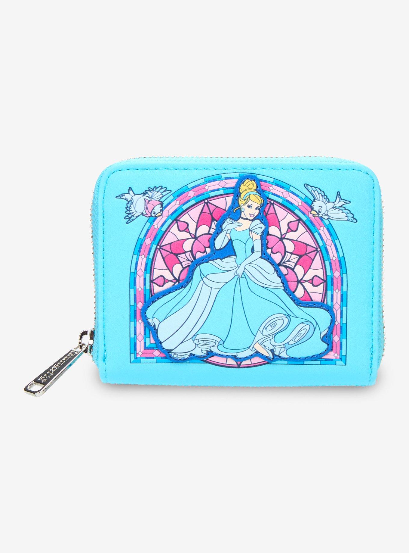 Loungefly Disney Cinderella Stained Glass Portrait Small Zip Wallet - BoxLunch Exclusive, , hi-res