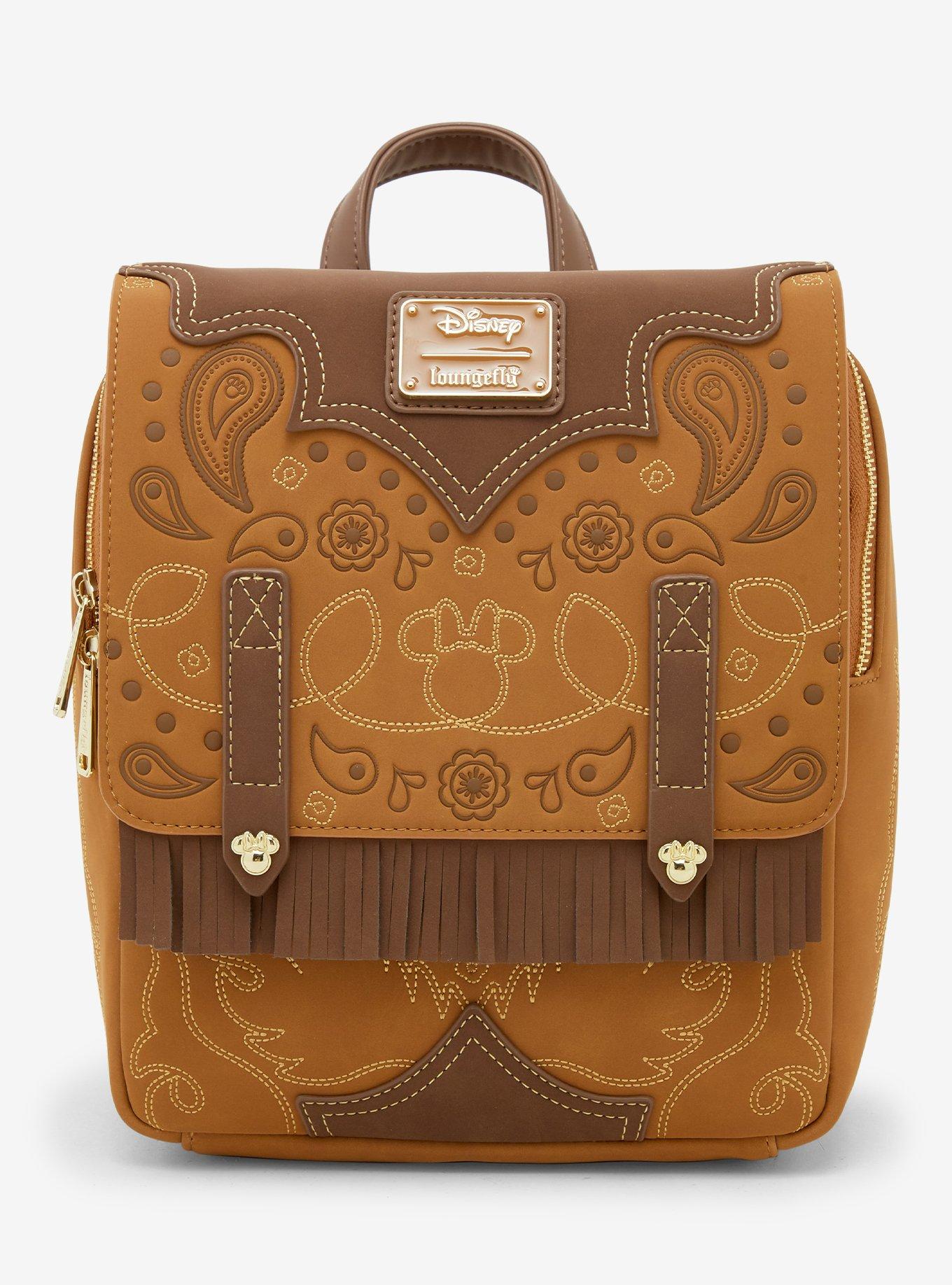 Loungefly Disney Minnie Mouse Western Patterned Mini Backpack - BoxLunch Exclusive, , hi-res