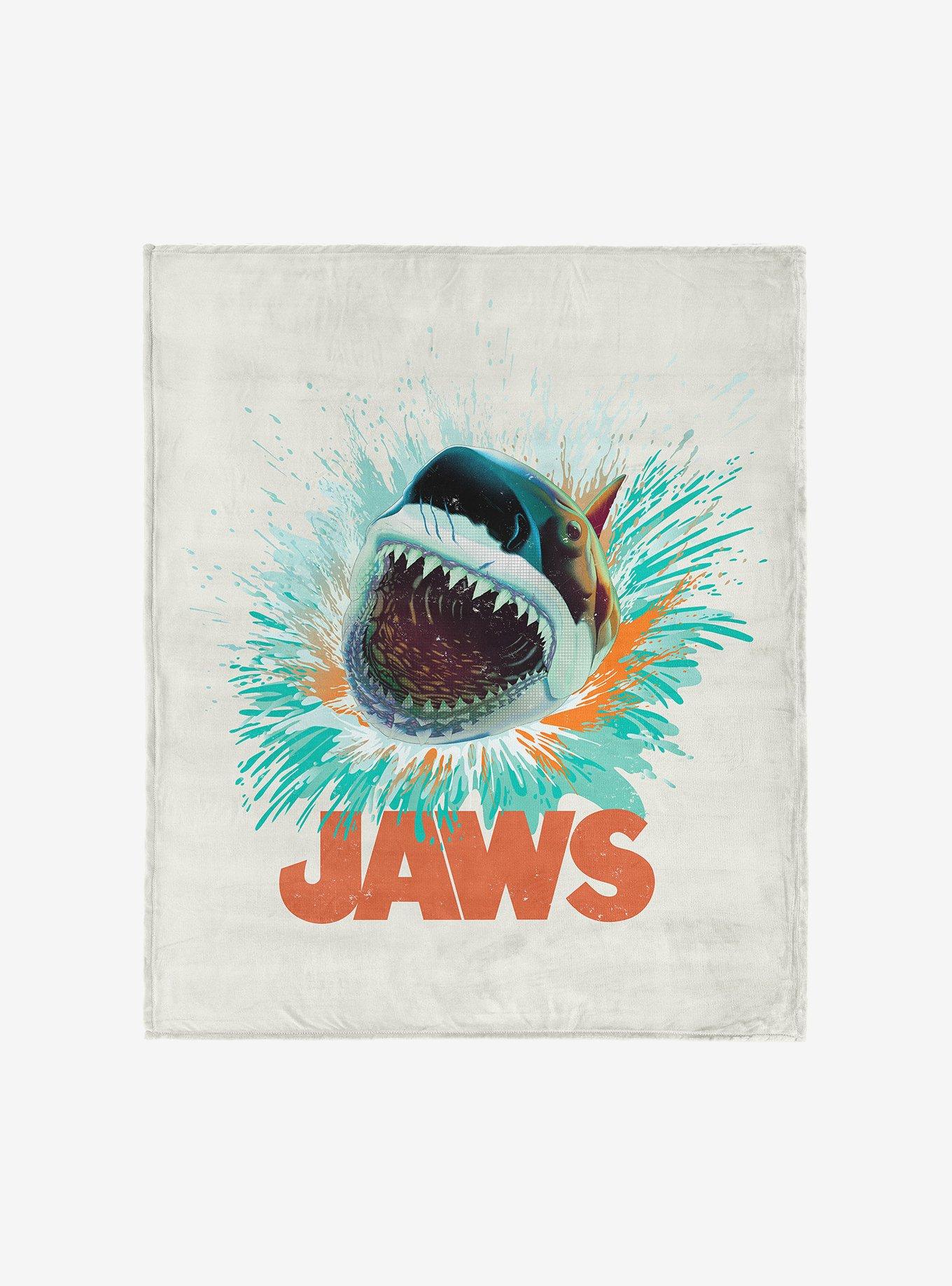 Jaws Shark Splash 60x80" Silk Touch Throw Blanket, , hi-res