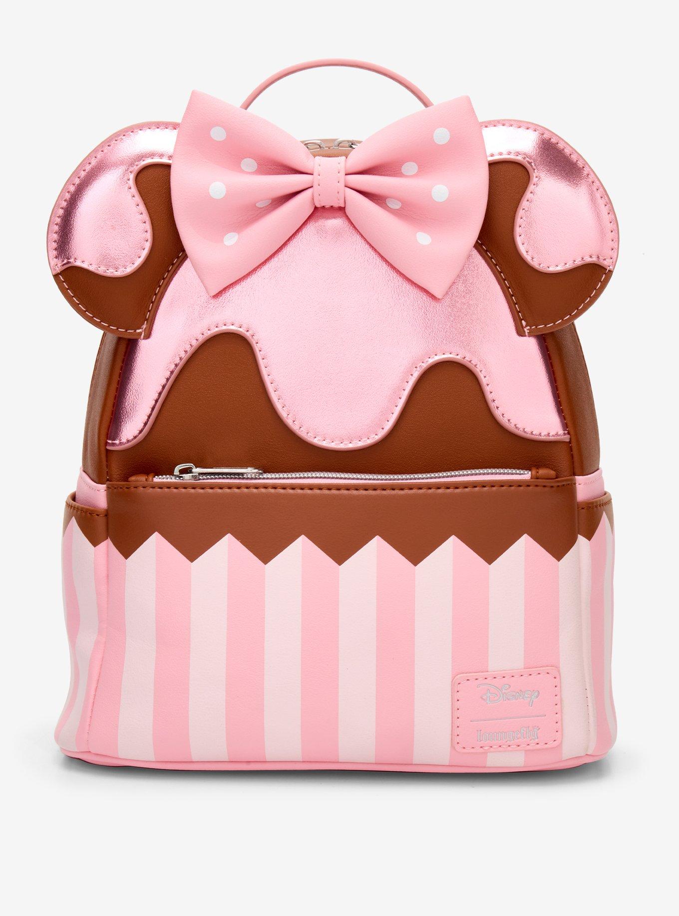 Loungefly Disney Minnie Mouse Strawberry Chocolate Cupcake Mini