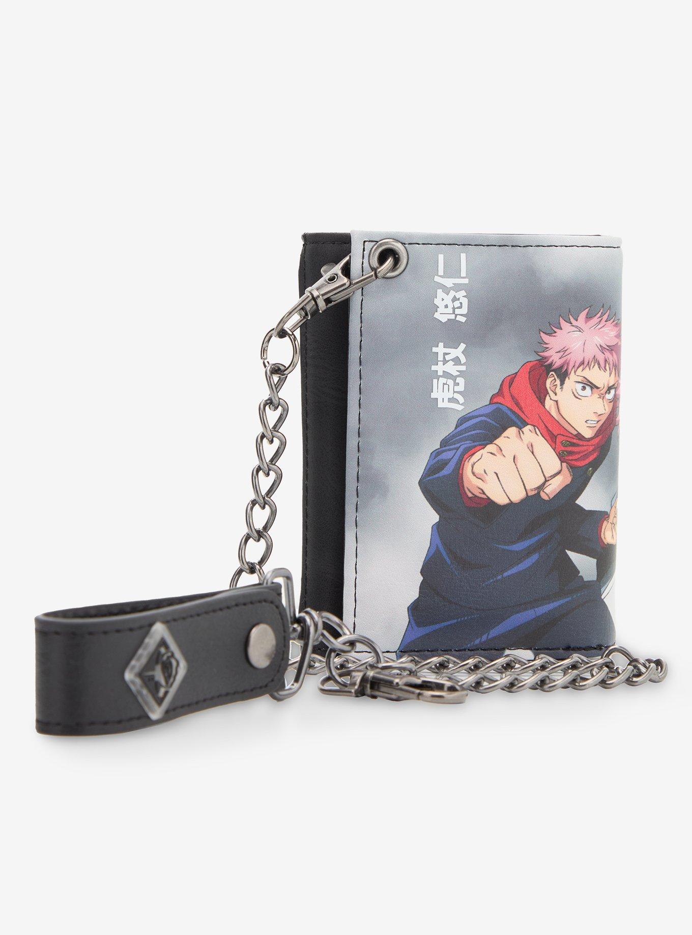 Jujutsu Kaisen Yuji & Sukuna Trifold Chain Wallet, , hi-res