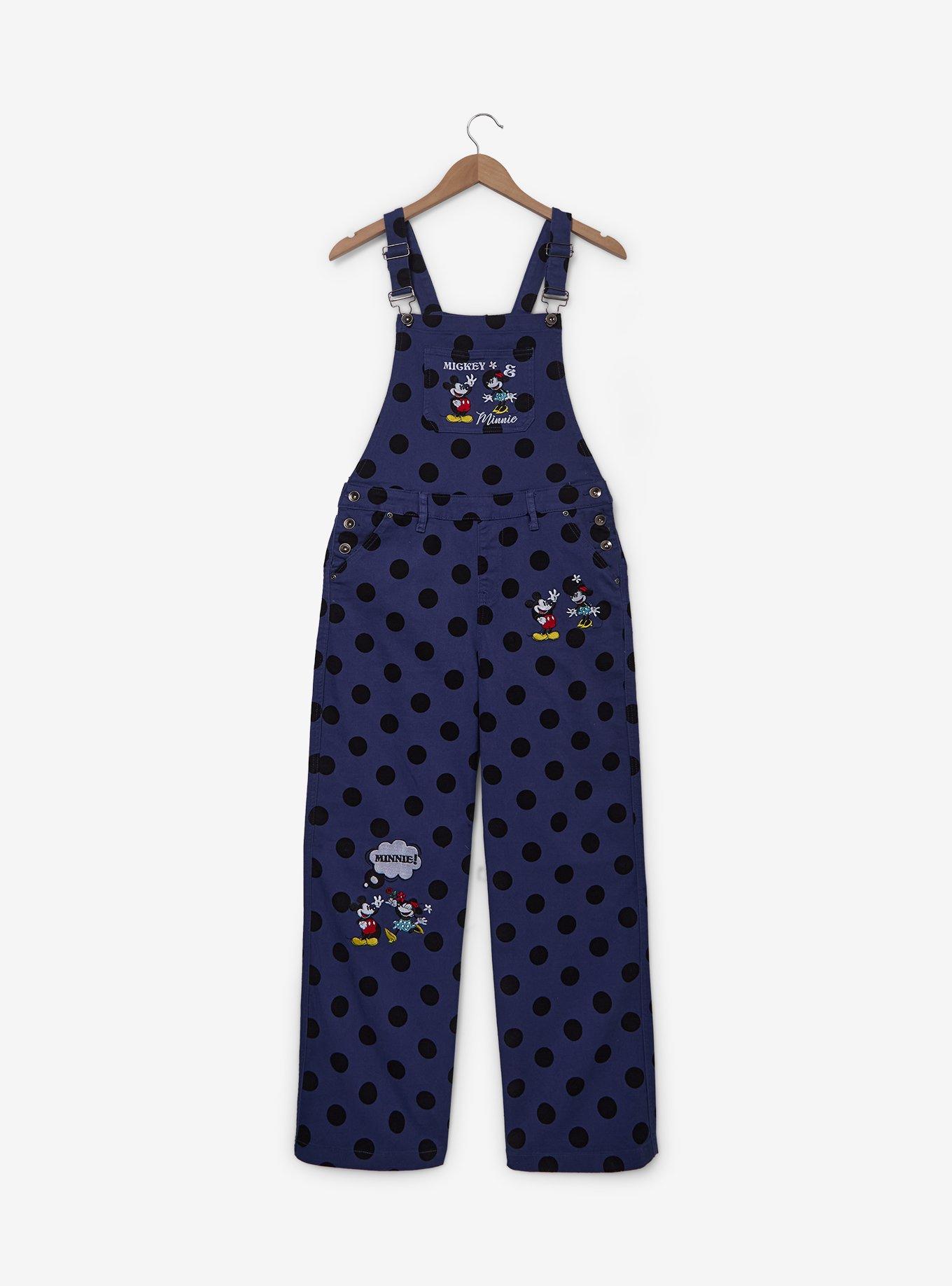 Disney Mickey Mouse & Minnie Mouse Polka Dot Overalls Plus Size, , hi-res