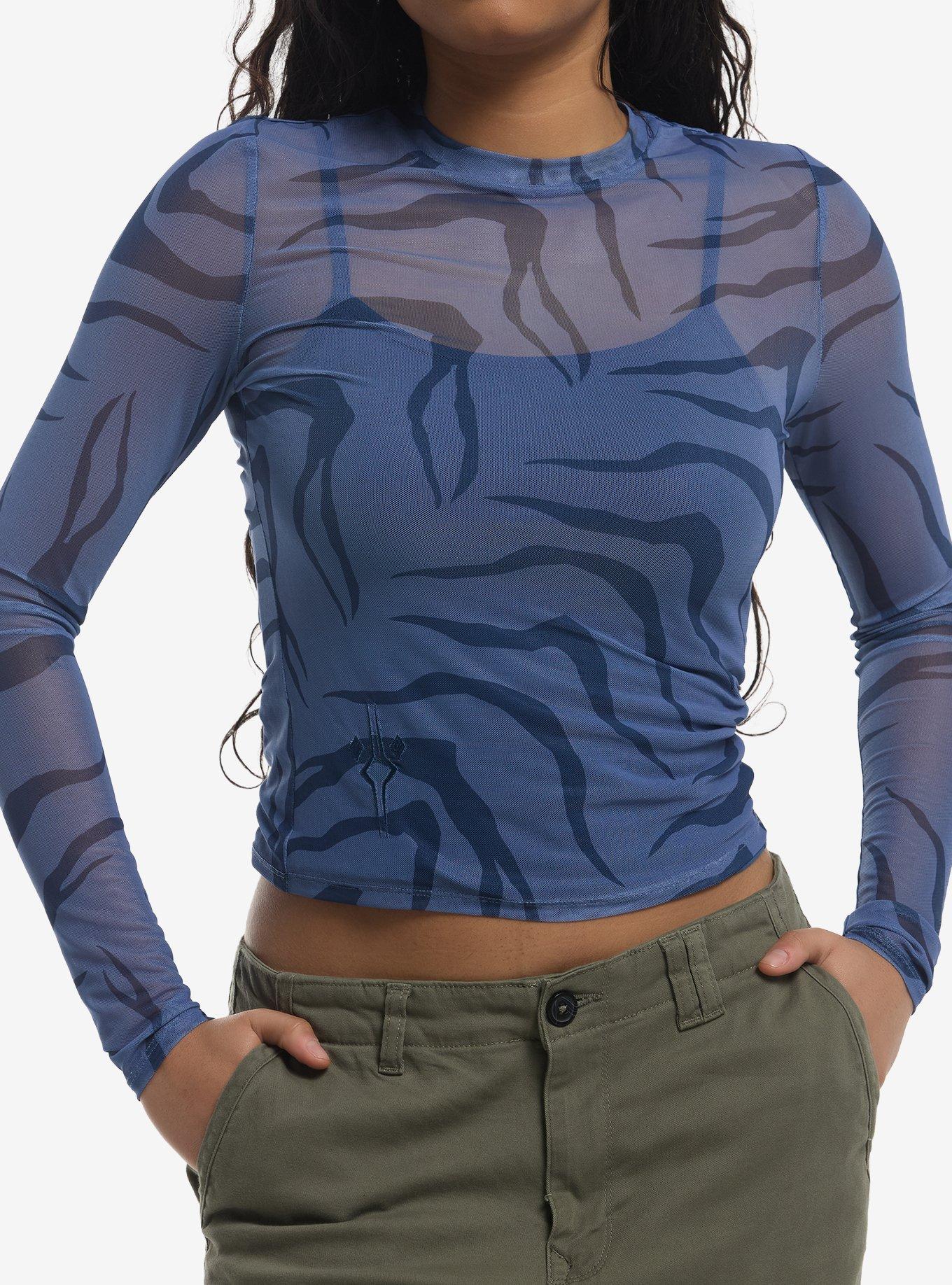 Her Universe Star Wars Ahsoka Lekku Mesh Long-Sleeve Top Her Universe Exclusive, , hi-res