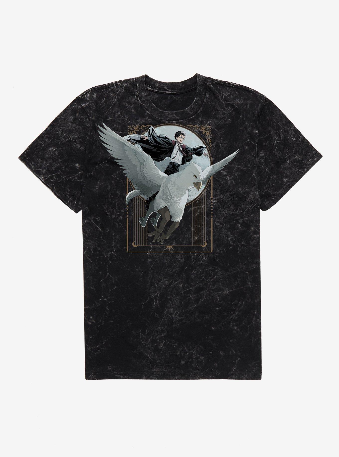 Harry Potter Flying With Buckbeak Mineral Wash T-Shirt, , hi-res