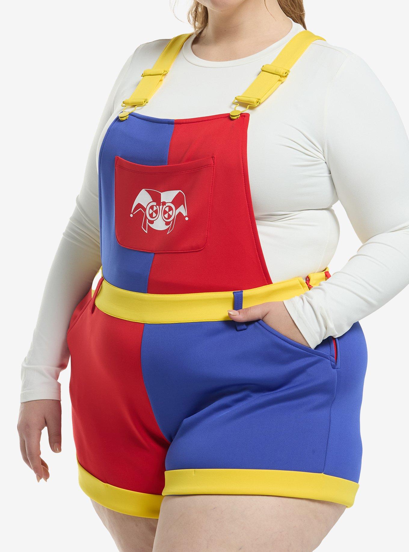 The Amazing Digital Circus Pomni Scuba Shortalls Plus Size, , hi-res