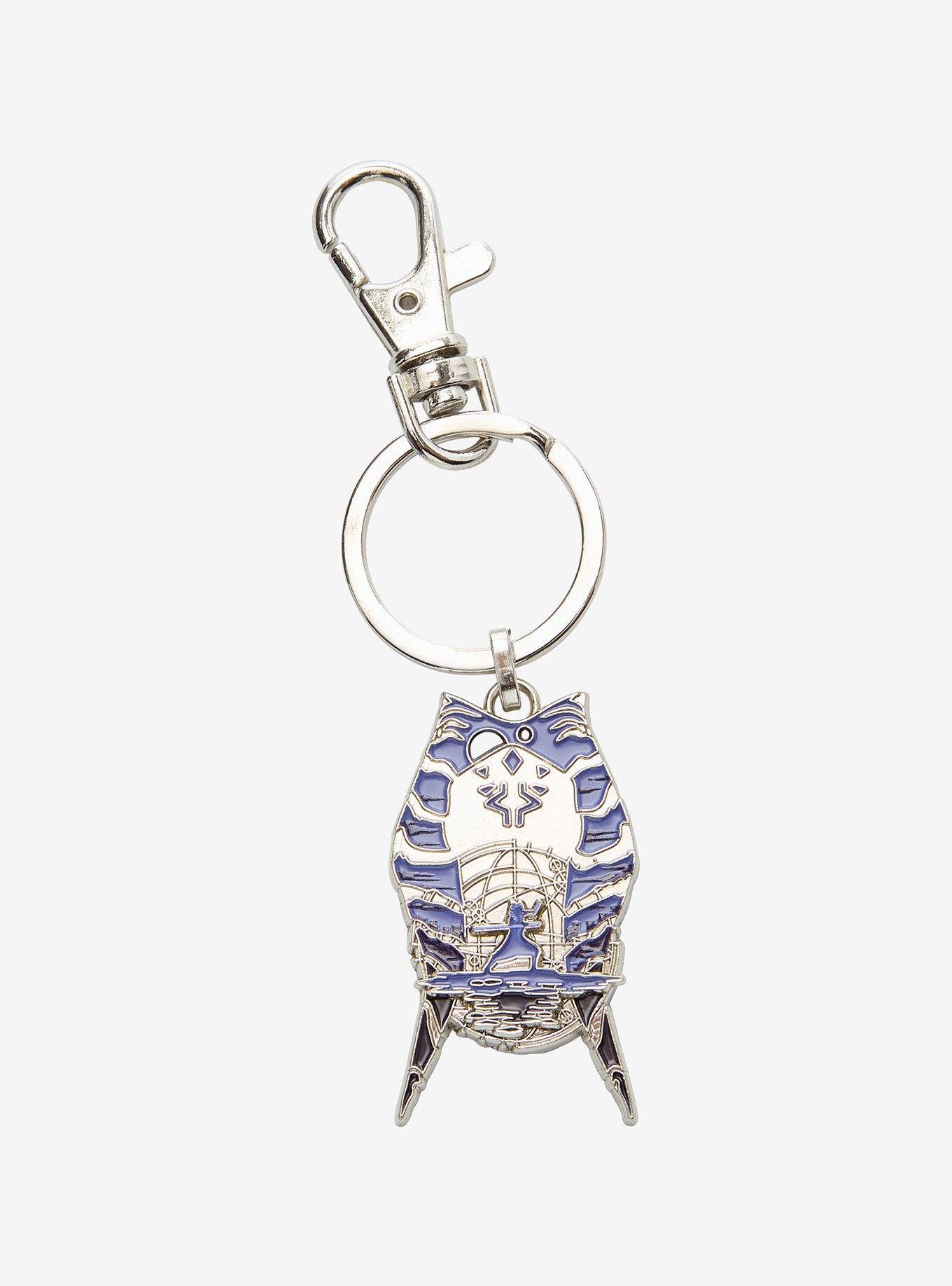 Star Wars Ahsoka Lekku Silhouette Key Chain, , hi-res