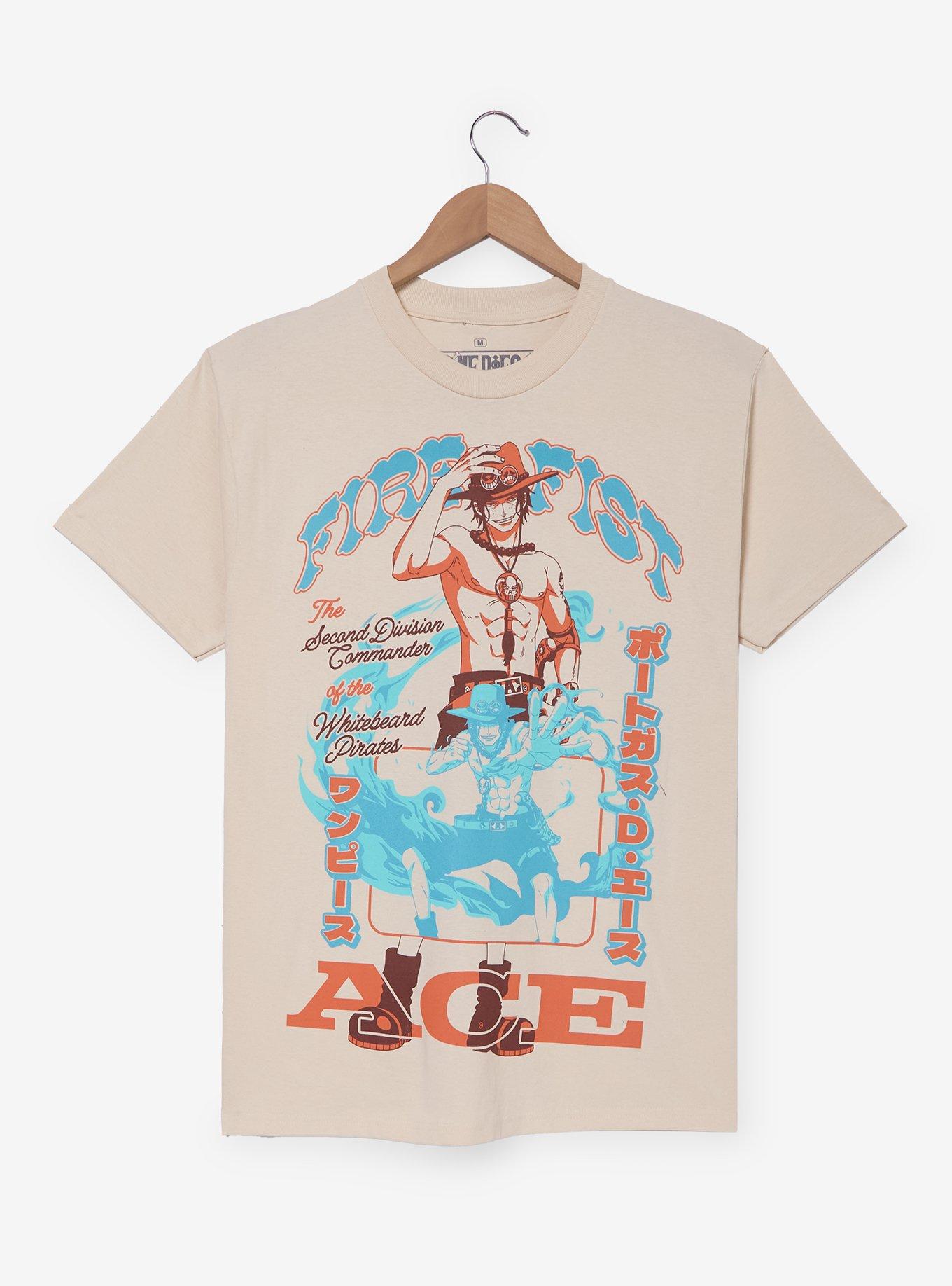 One Piece Portgas D. Ace Fire Fist Tonal T-Shirt - BoxLunch Exclusive, , hi-res