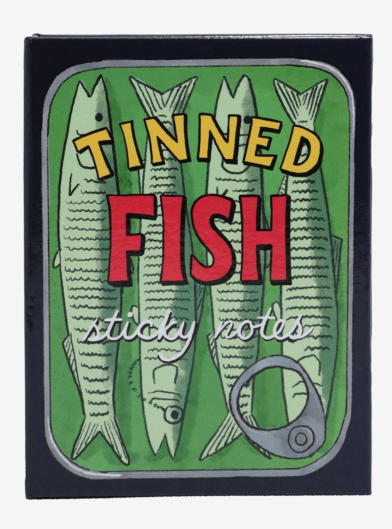 Tinned Fish Sticky Notes, , hi-res