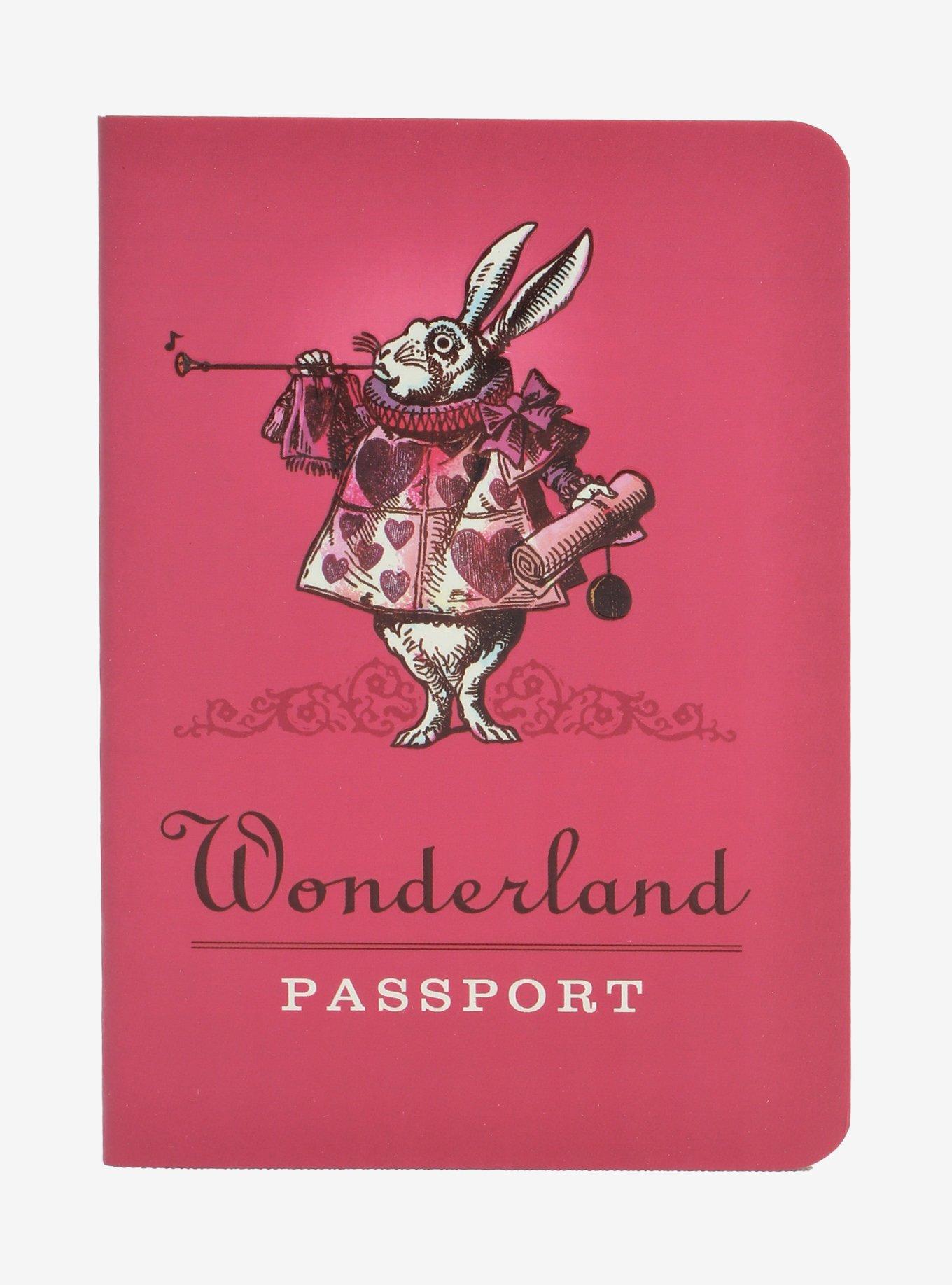 Lewis Carroll Alice's Adventures In Wonderland Passport Mini Notebook, , hi-res