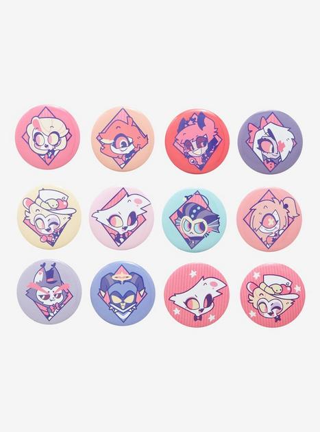 Hazbin Hotel Pastel Chibi Character Blind Bag Mini Buttons | Hot Topic