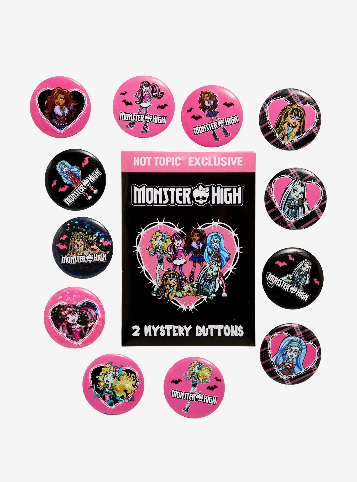Monster High Blind Bag Button 2 Pack Hot Topic Exclusive, , hi-res