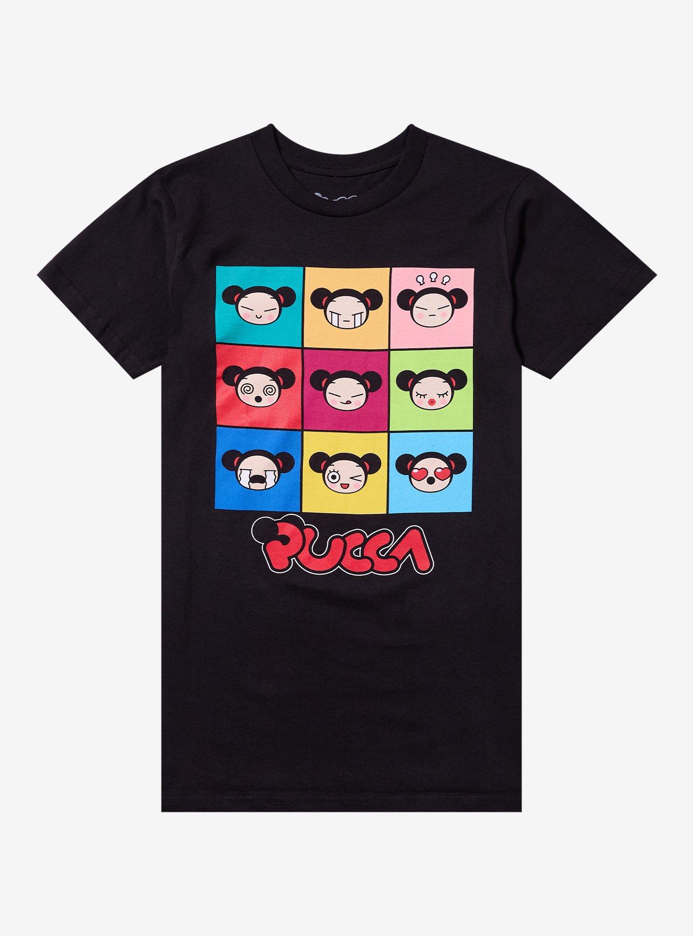 Pucca Facial Grid T-Shirt, , hi-res