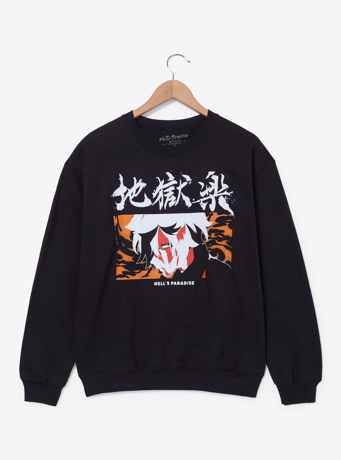 Hell's Paradise Gabimaru Flames Crewneck - BoxLunch Exclusive, , hi-res
