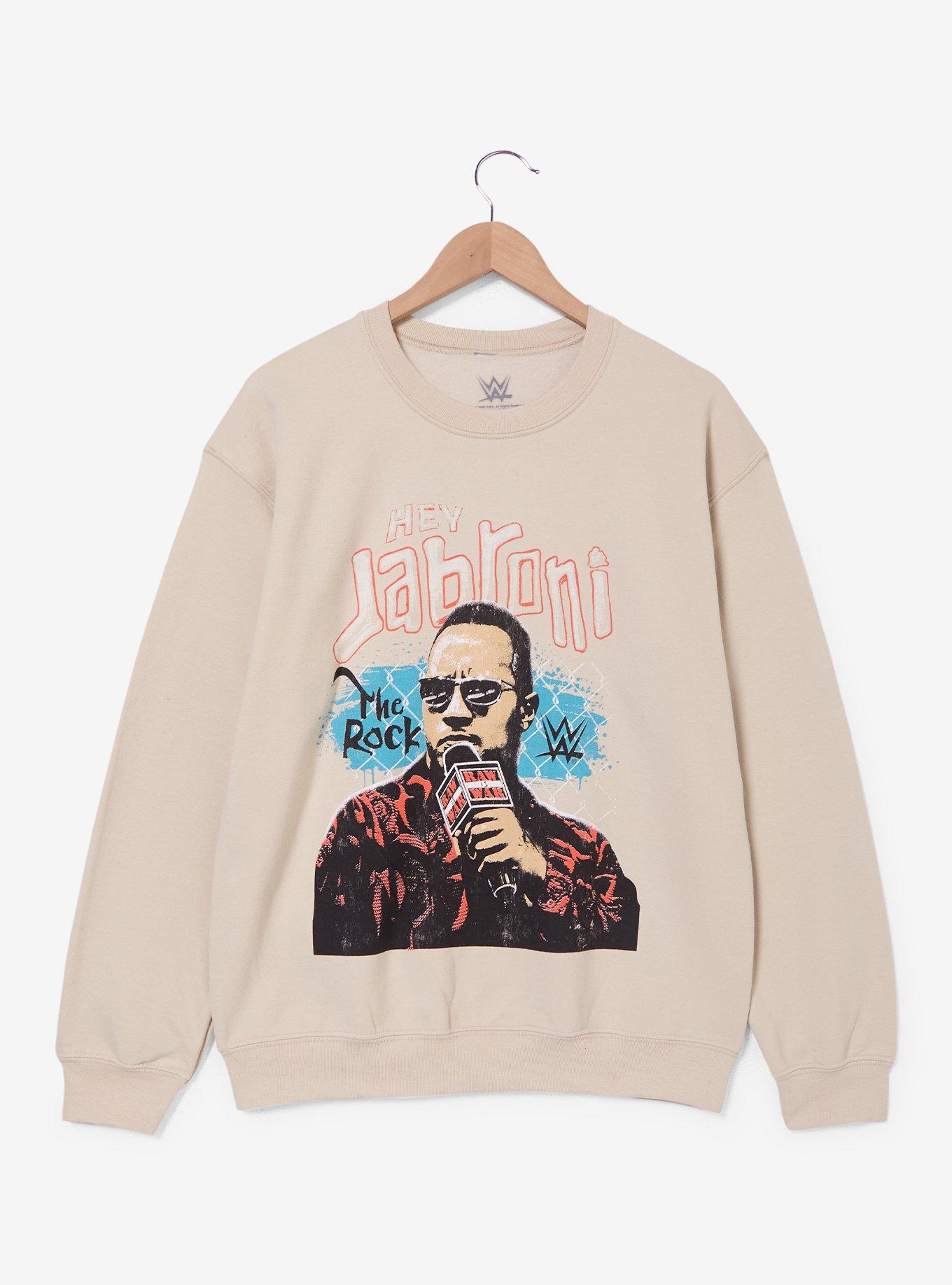 WWE The Rock Hey Jabroni Crewneck - BoxLunch Exclusive, , hi-res