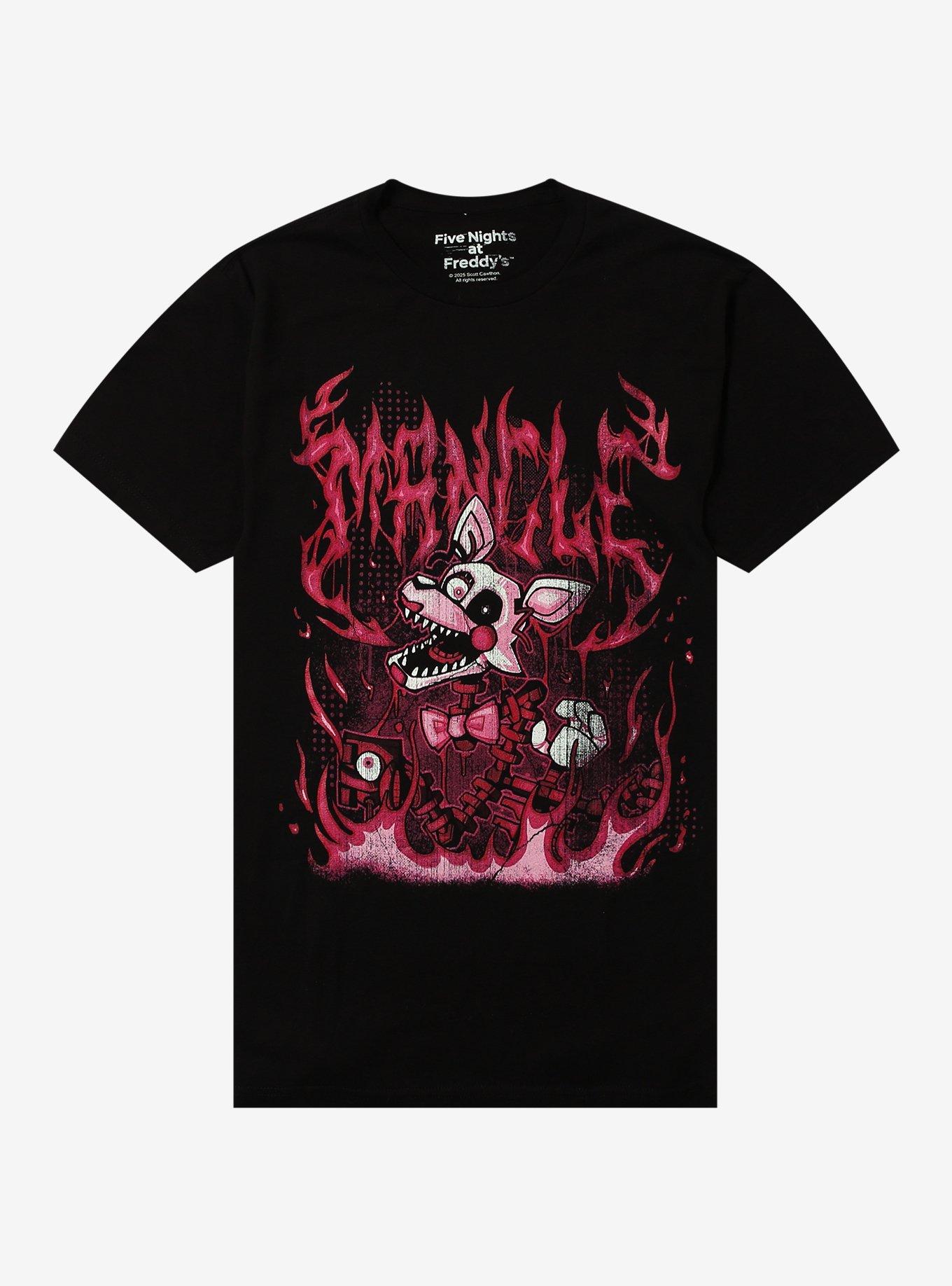 Five Nights At Freddy's Mangle Flames T-Shirt, , hi-res