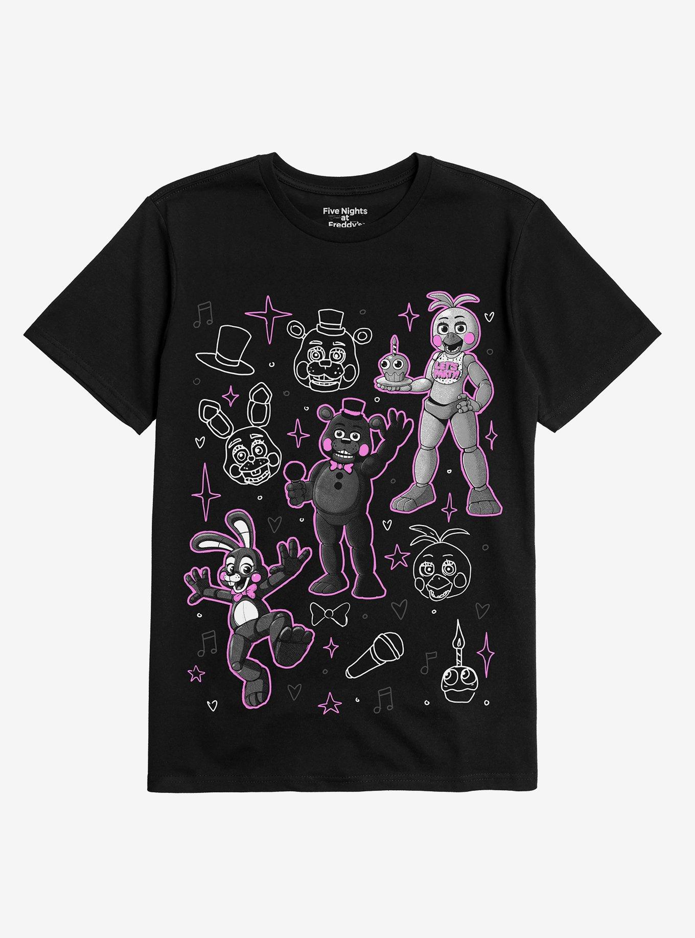 Five Nights At Freddy's Cute Characters T-Shirt, , hi-res