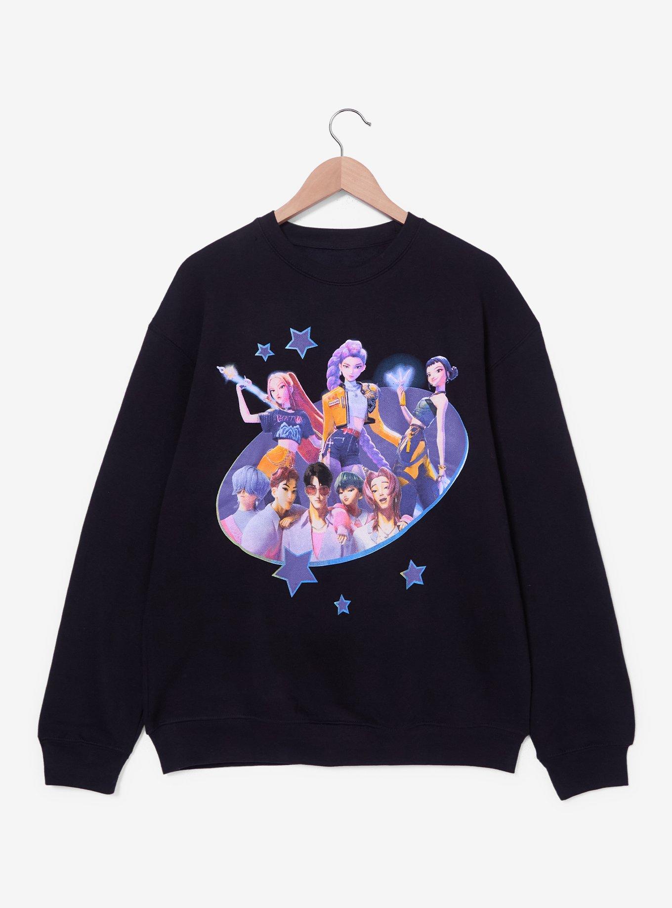 KPop Demon Hunters HUNTR/X & Saja Boys Women's Crewneck - BoxLunch Exclusive, , hi-res