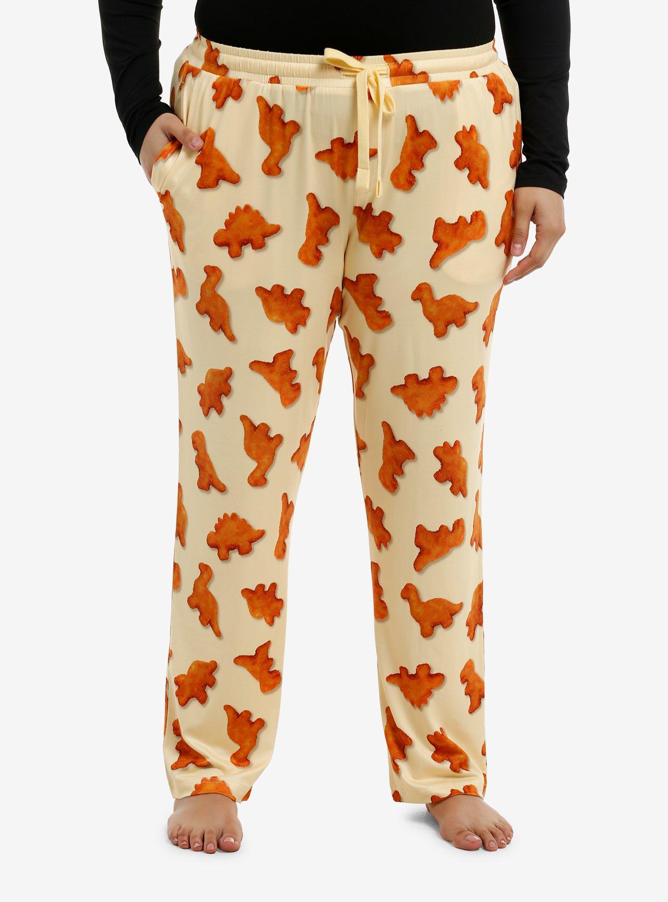 Dino Nugget Girls Pajama Pants Plus Size, , hi-res