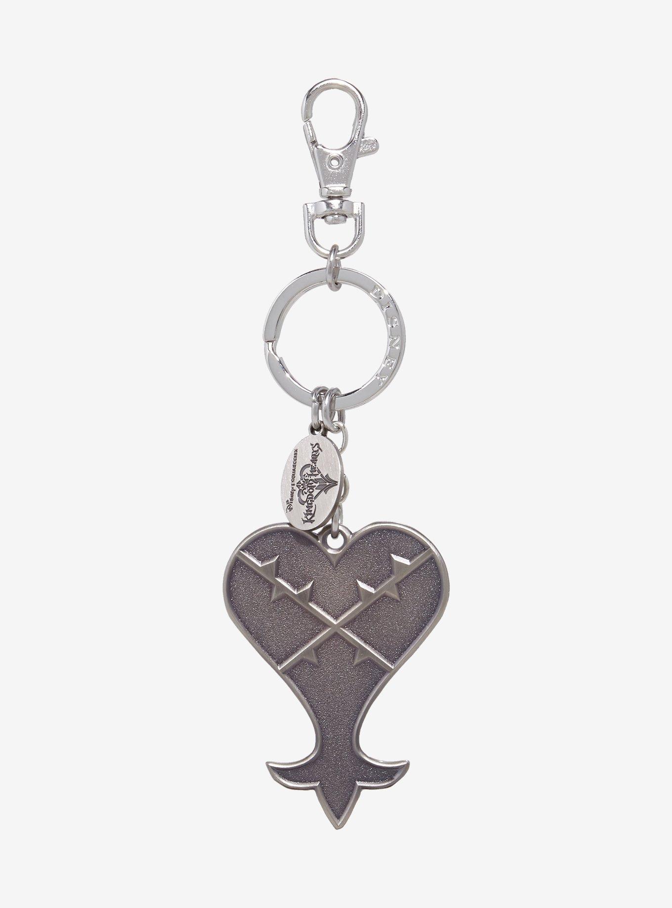 Disney Kingdom Hearts Heartless Symbol Keychain, , hi-res