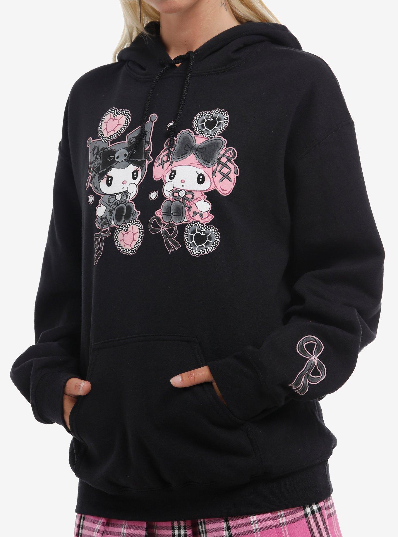Kuromi & My Melody Lolita Hoodie, , hi-res