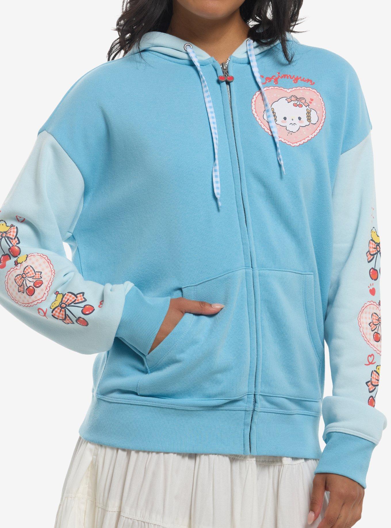Cogimyun Cherries Blue Girls Hoodie, , hi-res