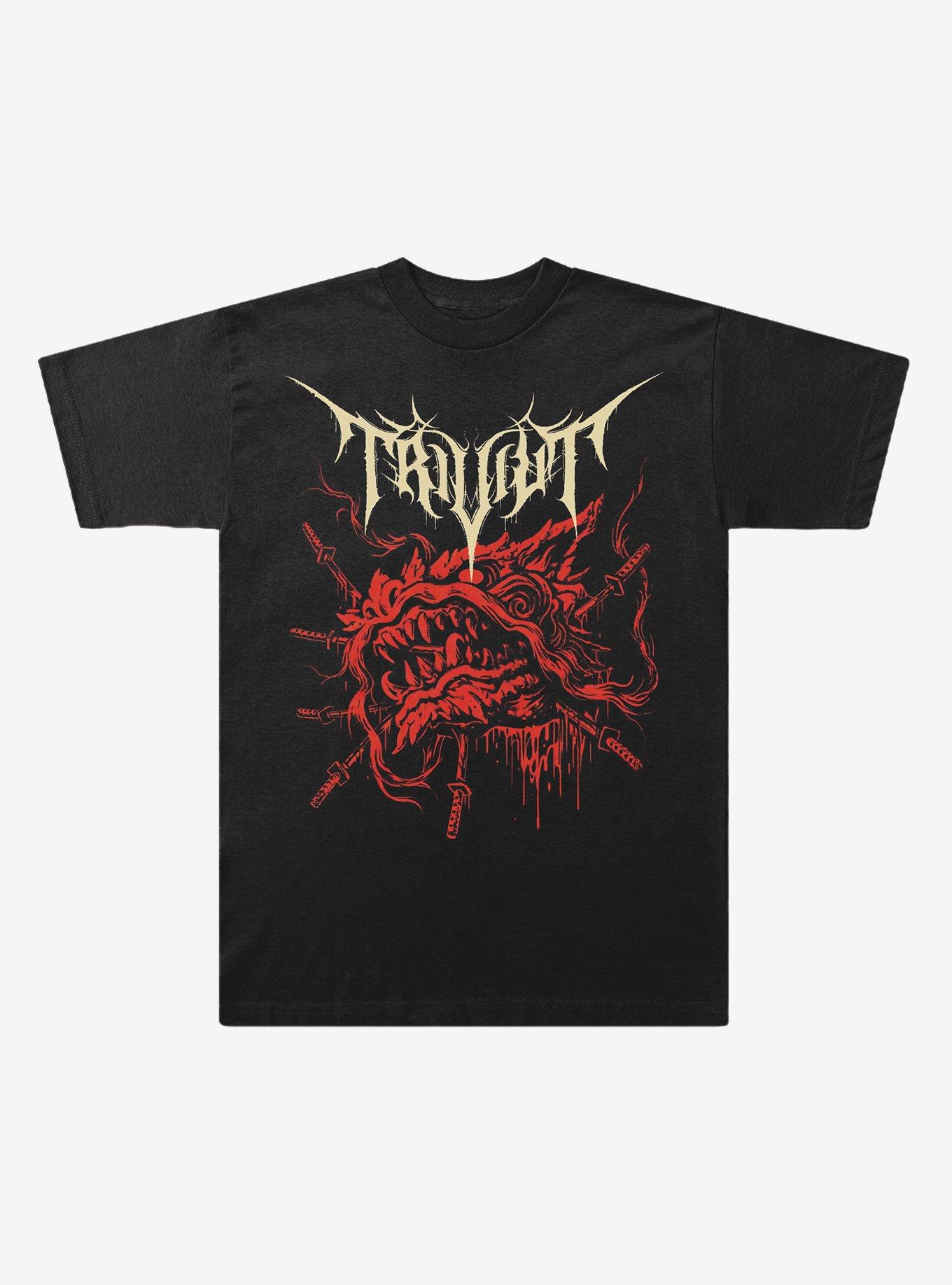 Trivium Pierced Dragon T-Shirt, , hi-res